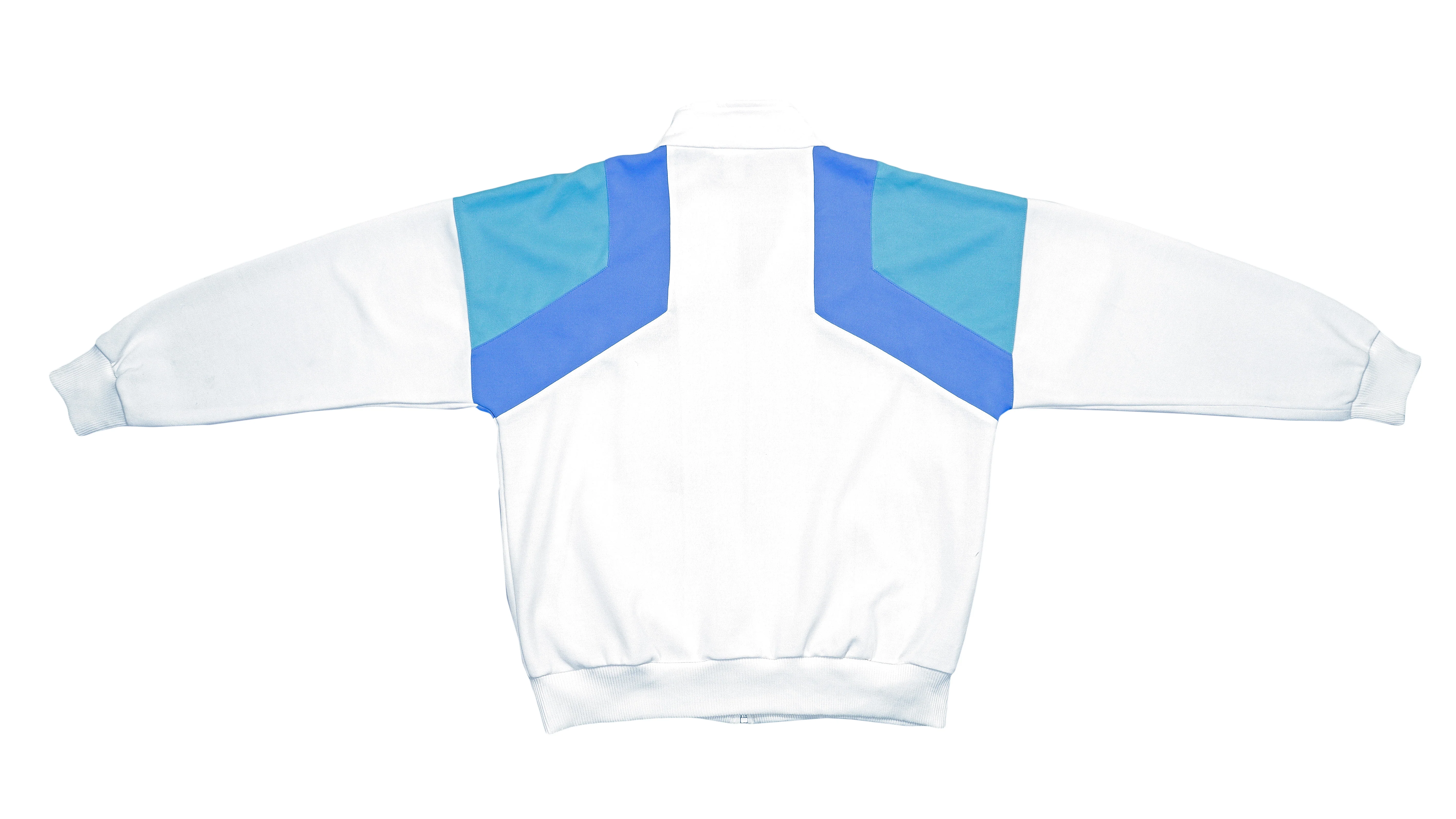 Adidas - White & Blue Track Jacket 1990s Medium - Image 2