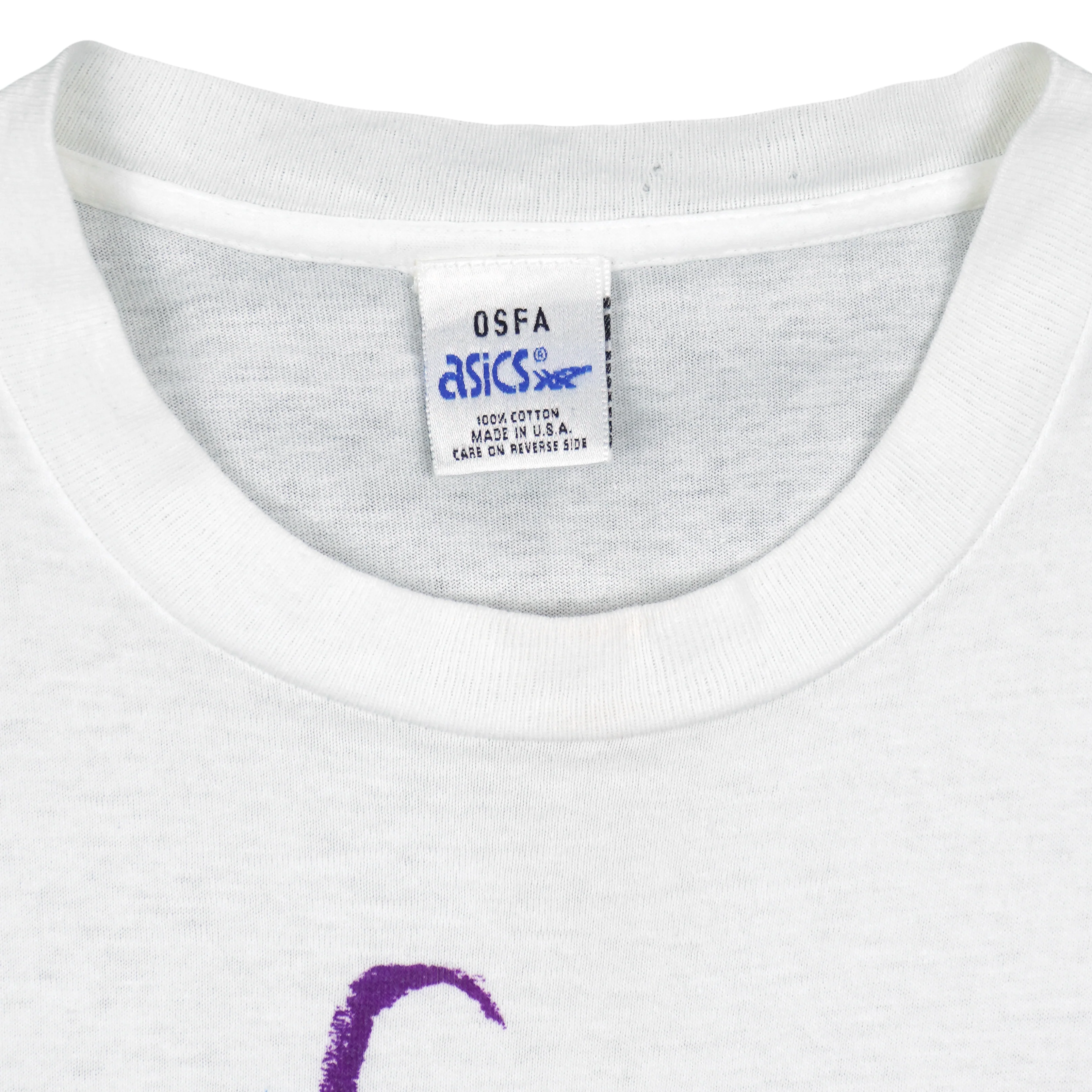 Asics - Abstract Pattern Single Stitch T-Shirt 1990s OSFA/X-Large - Image 4