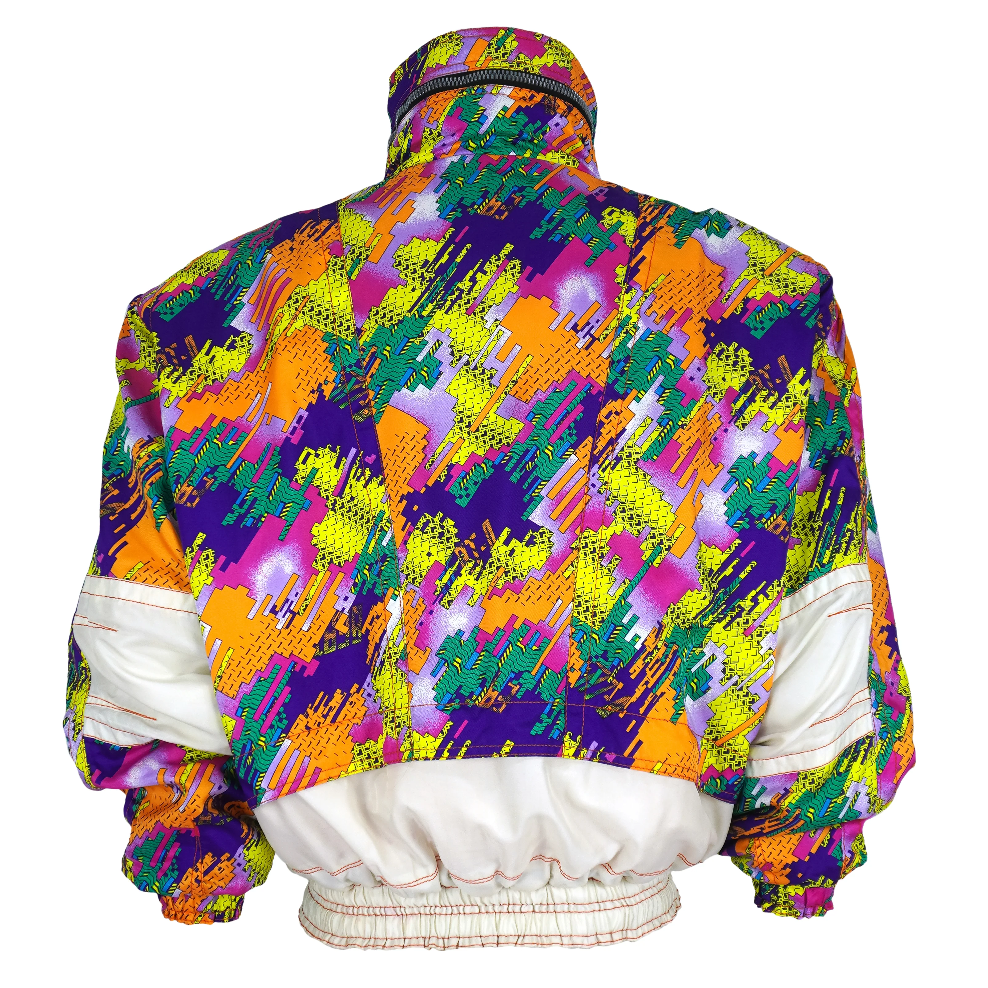 Asics - Ski World Competition Abstract Pattern Jacket 1990s Medium - Image 3
