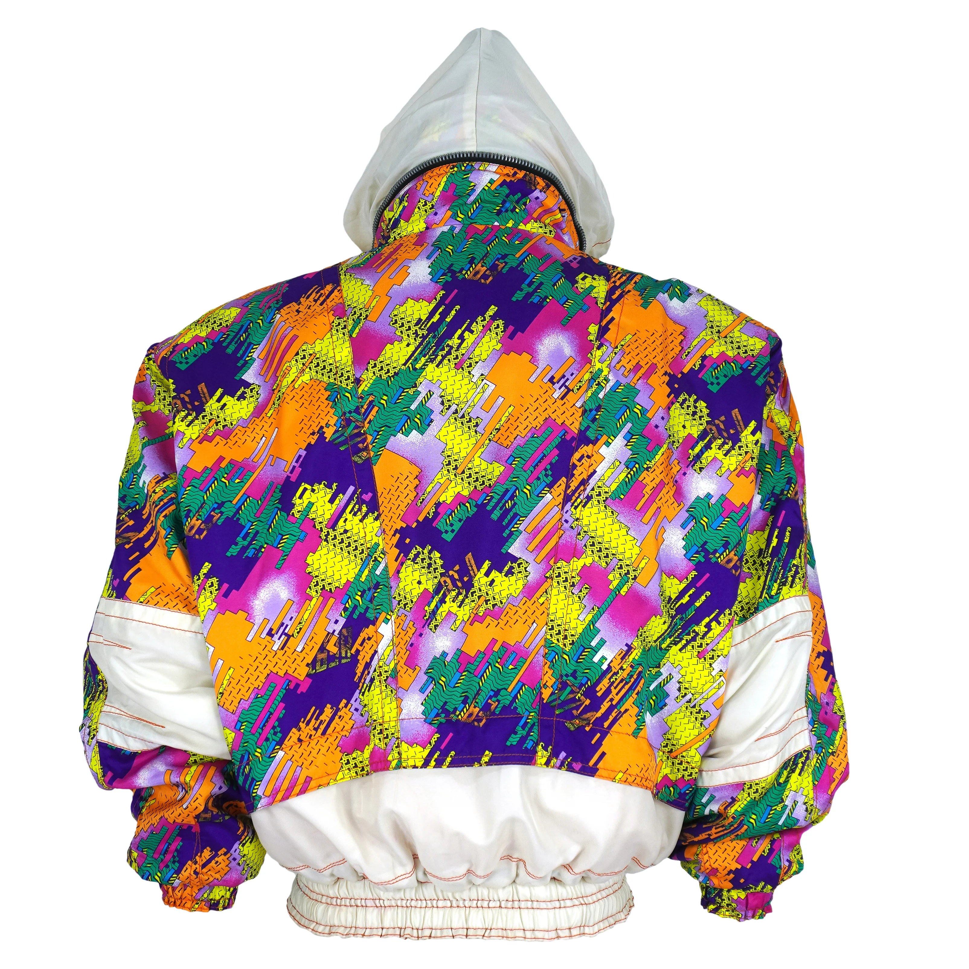 Asics - Ski World Competition Abstract Pattern Jacket 1990s Medium - Image 4