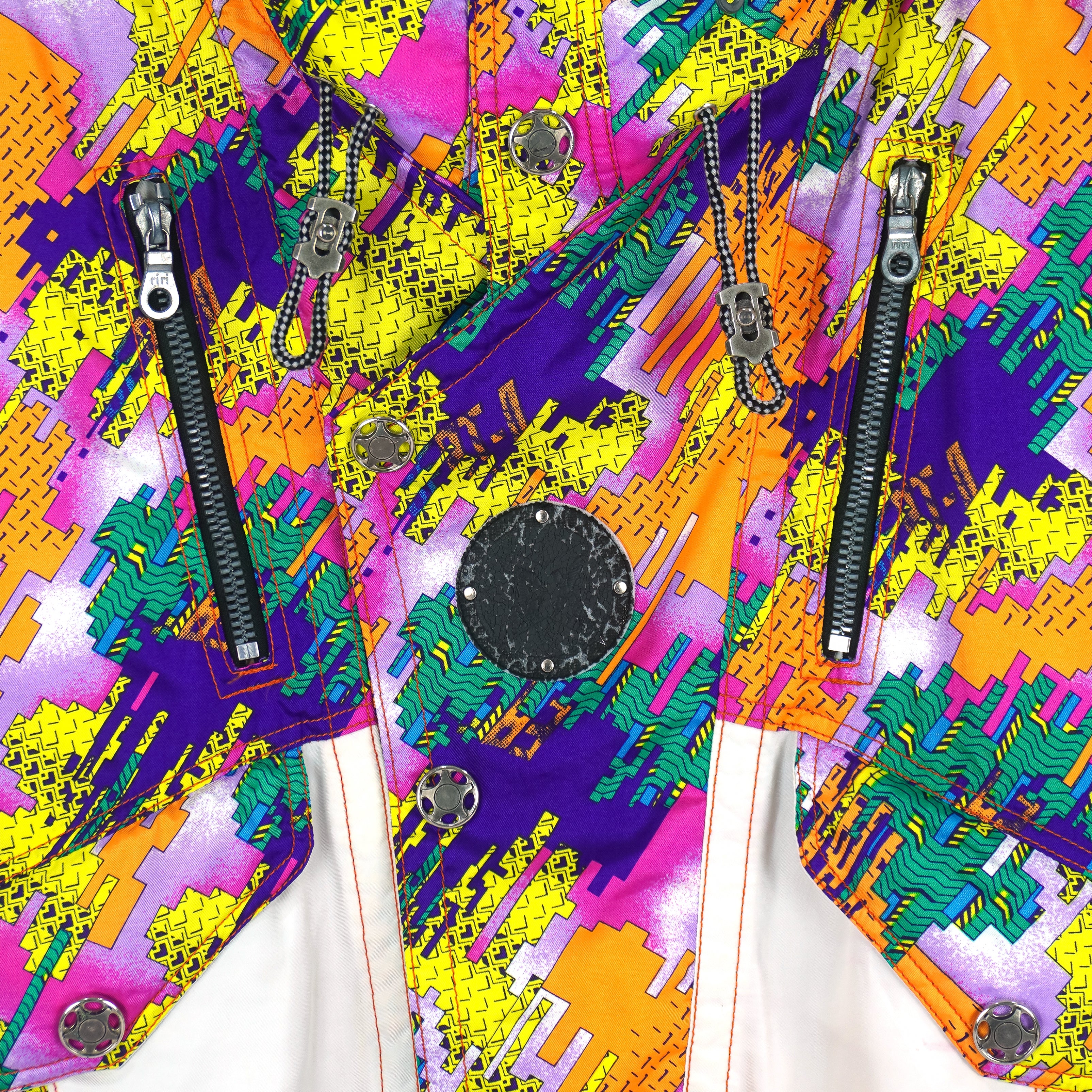 Asics - Ski World Competition Abstract Pattern Jacket 1990s Medium - Image 5