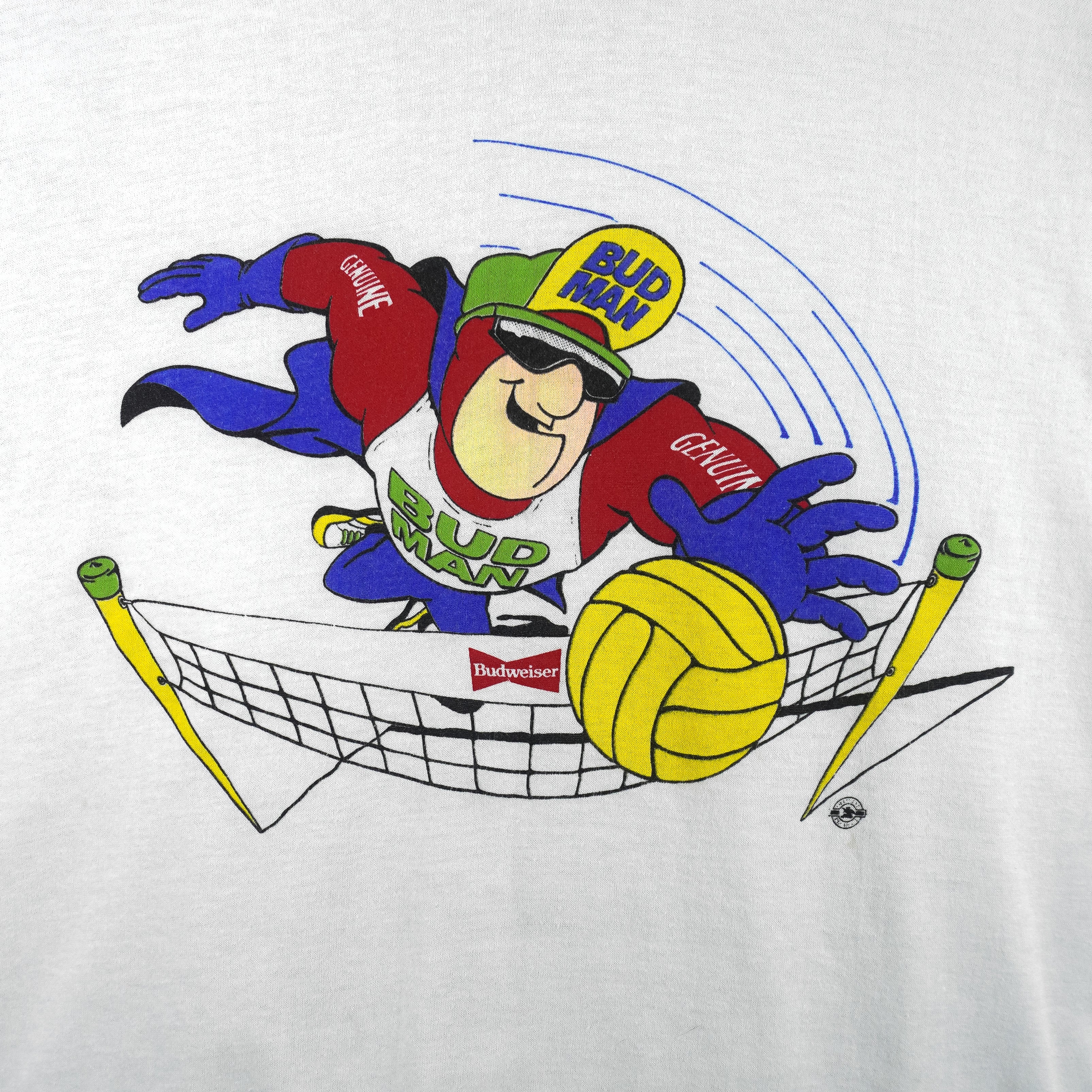 Budweiser (Stony Creek) - Bud Man Volleyball T-Shirt 1990s X-Large - Image 3