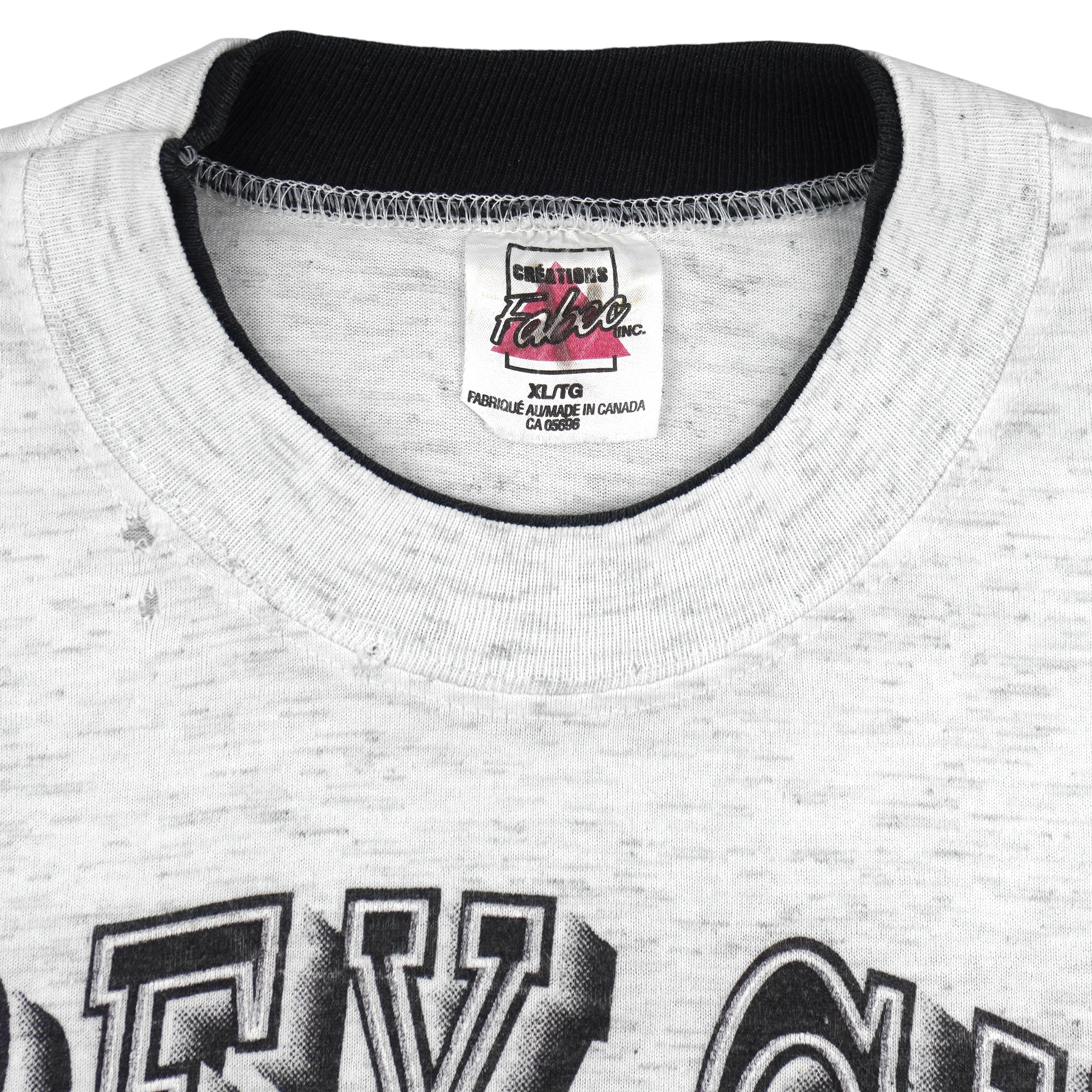 CFL - Calgary Stampeders VS Winnipeg Blue Bombers Roll Up Sleeves T-Shirt 1992 X-Large - Image 5