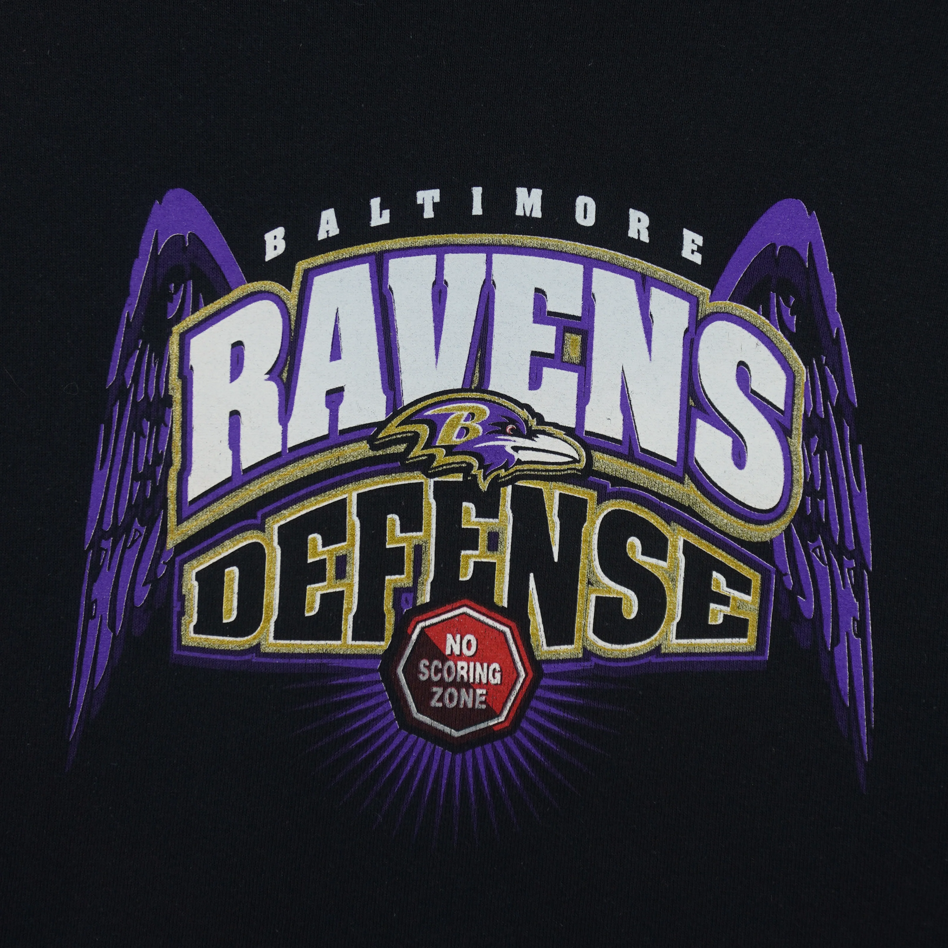 Champion - Baltimore Ravens No Scoring Zone Crew Neck Sweatshirt 2000s Large - Image 4