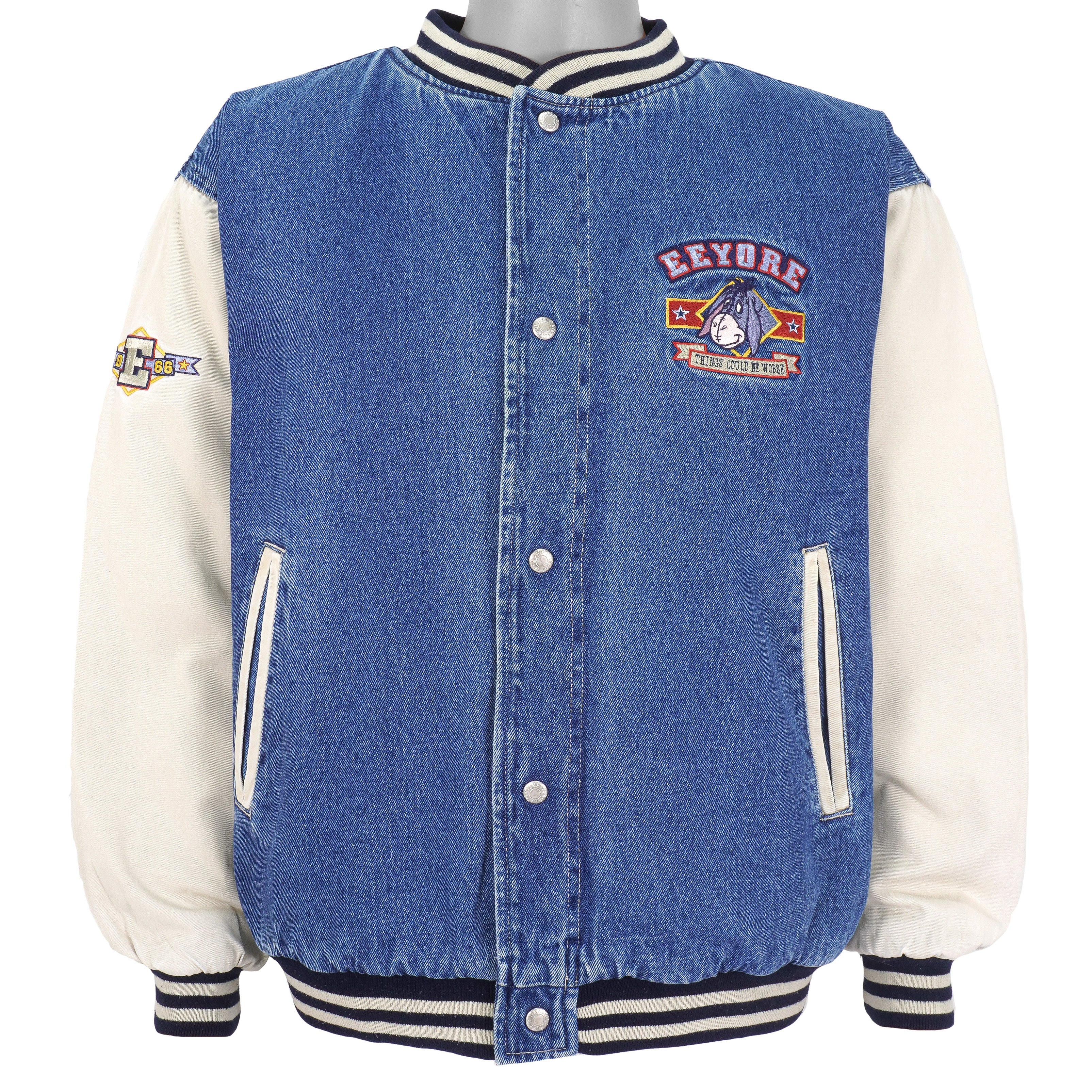 Disney - Eeyore Embroidered Button-Up Jacket 1990s Medium - Image 2