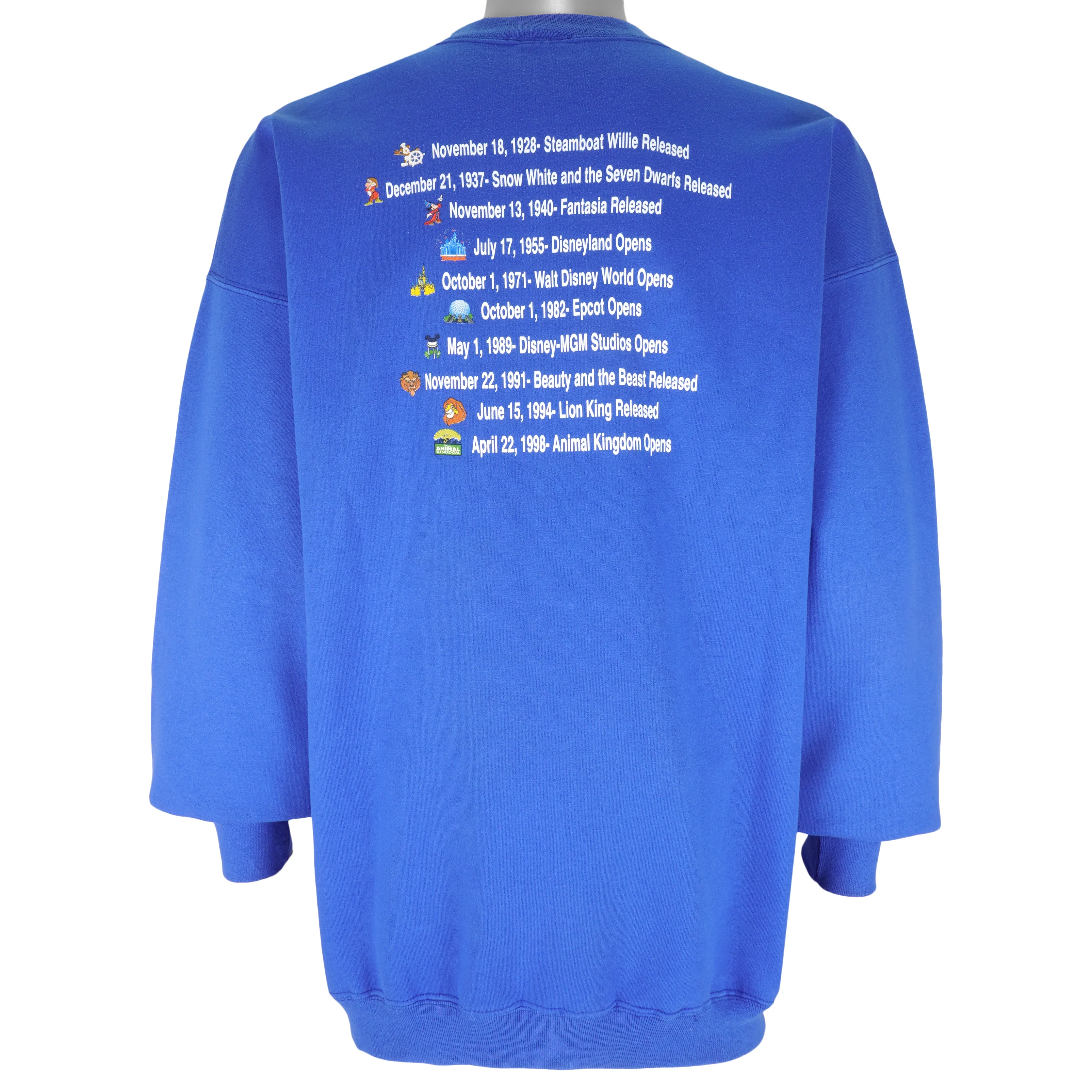 Disney - Walt Disney World 100 Years of Magic Sweatshirt 1990s X-Large - Image 2