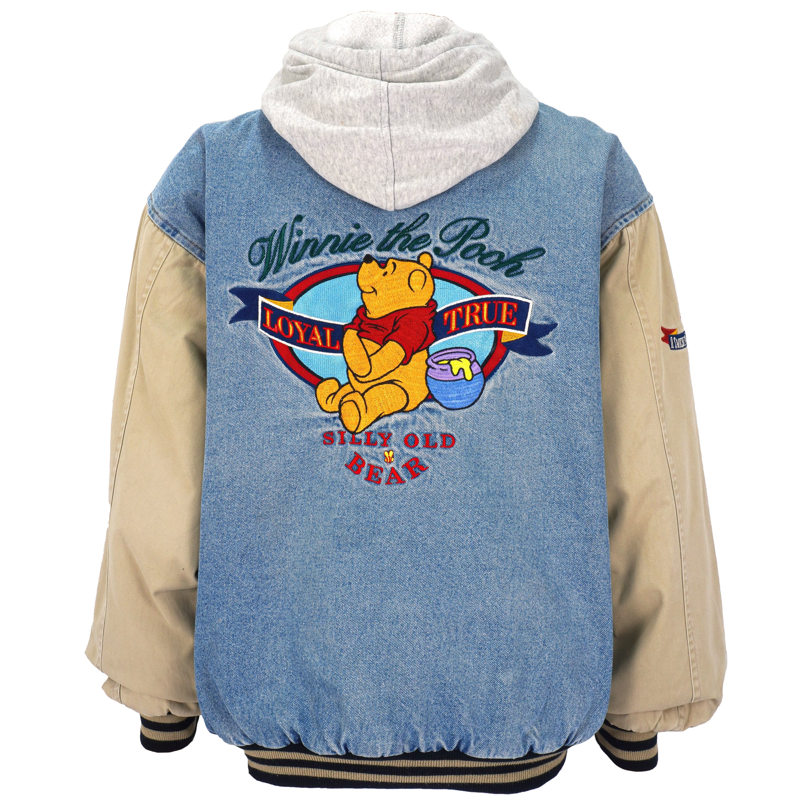 Disney - Winnie the Pooh Embroidered Button-Up Jacket 1990s Large