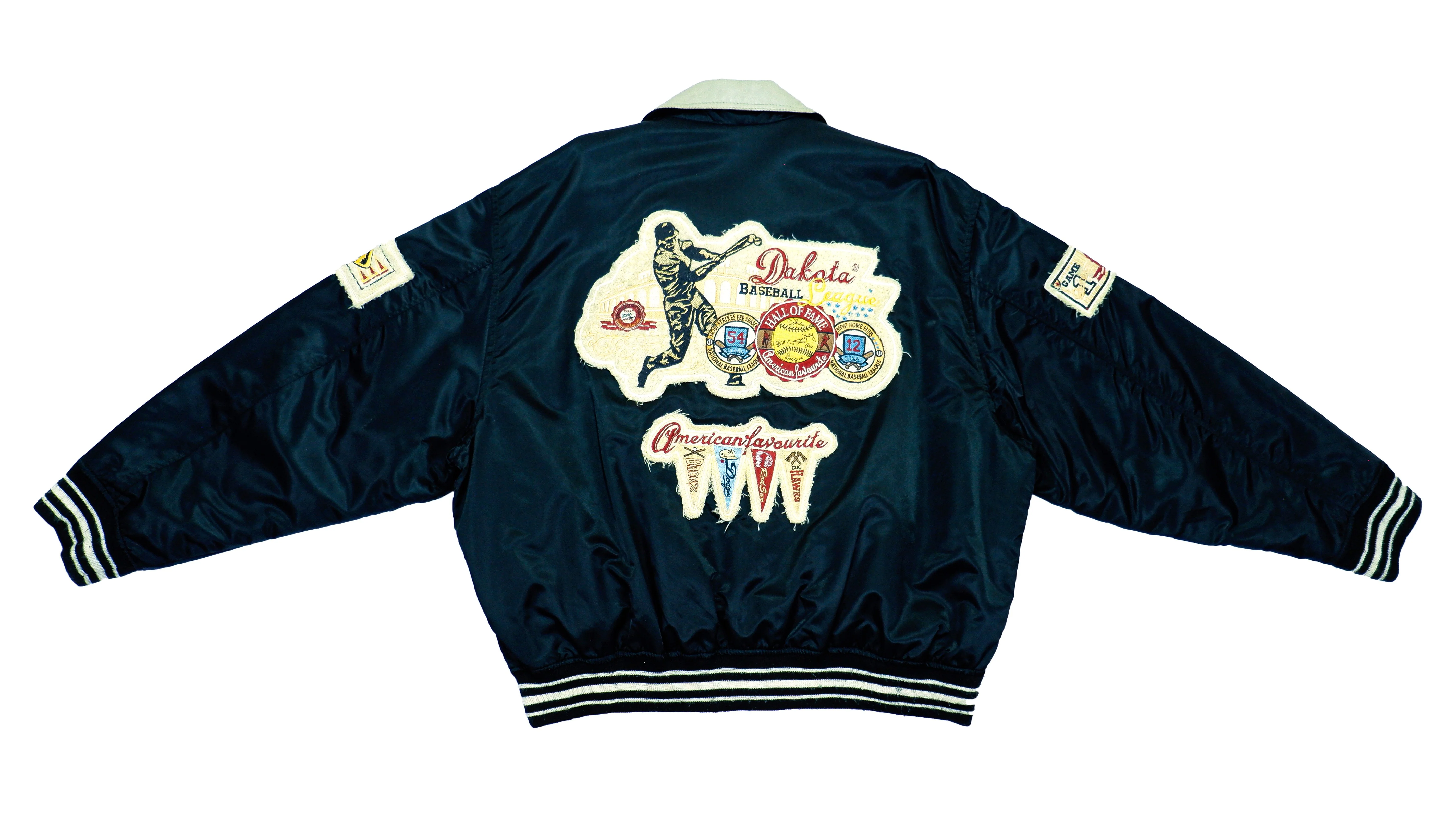Vintage - Dakota Federal League Satin Bomber Jacket 1998 X-Large - Image 3