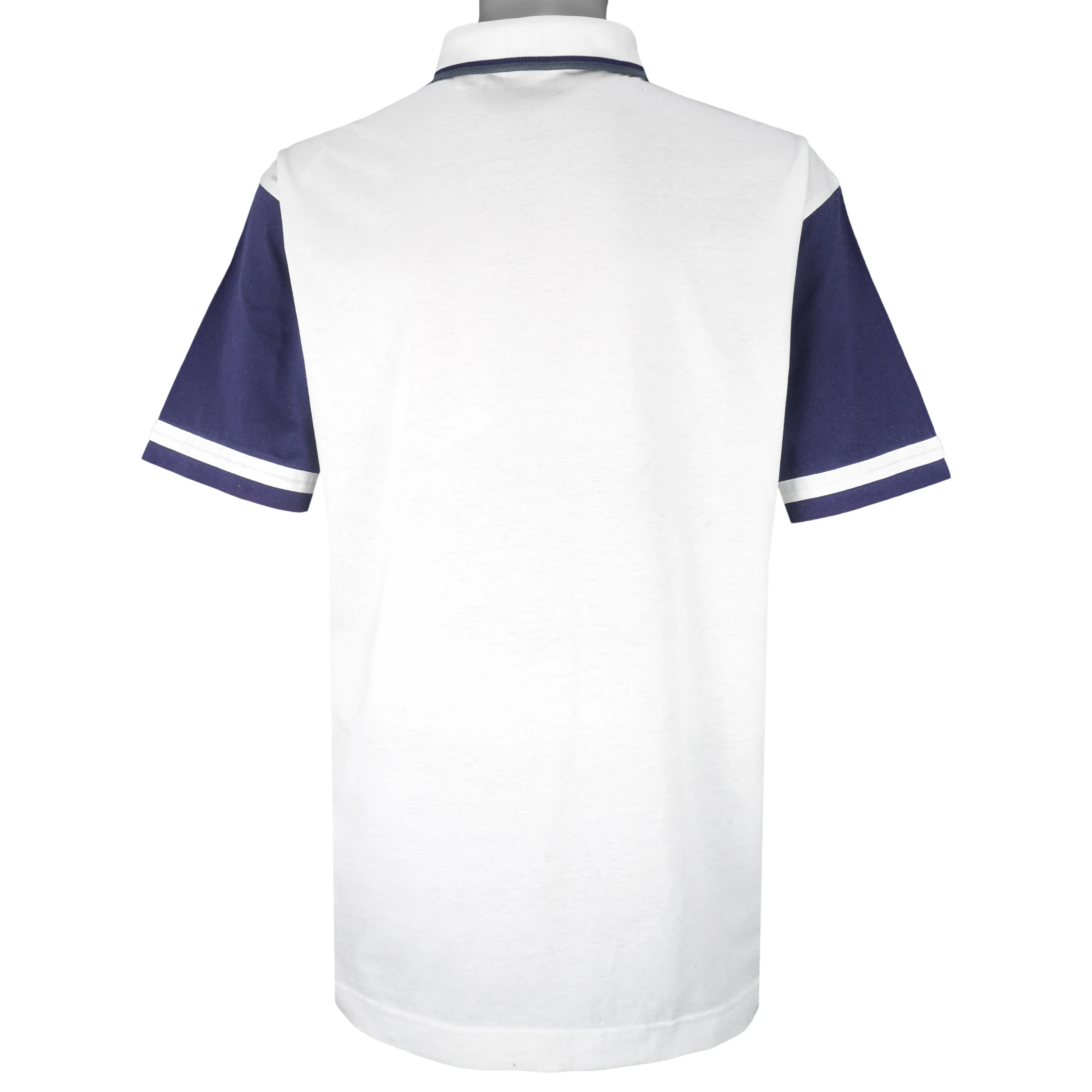 FILA - Blue & White Tennis Polo T-Shirt 1990s Large - Image 2