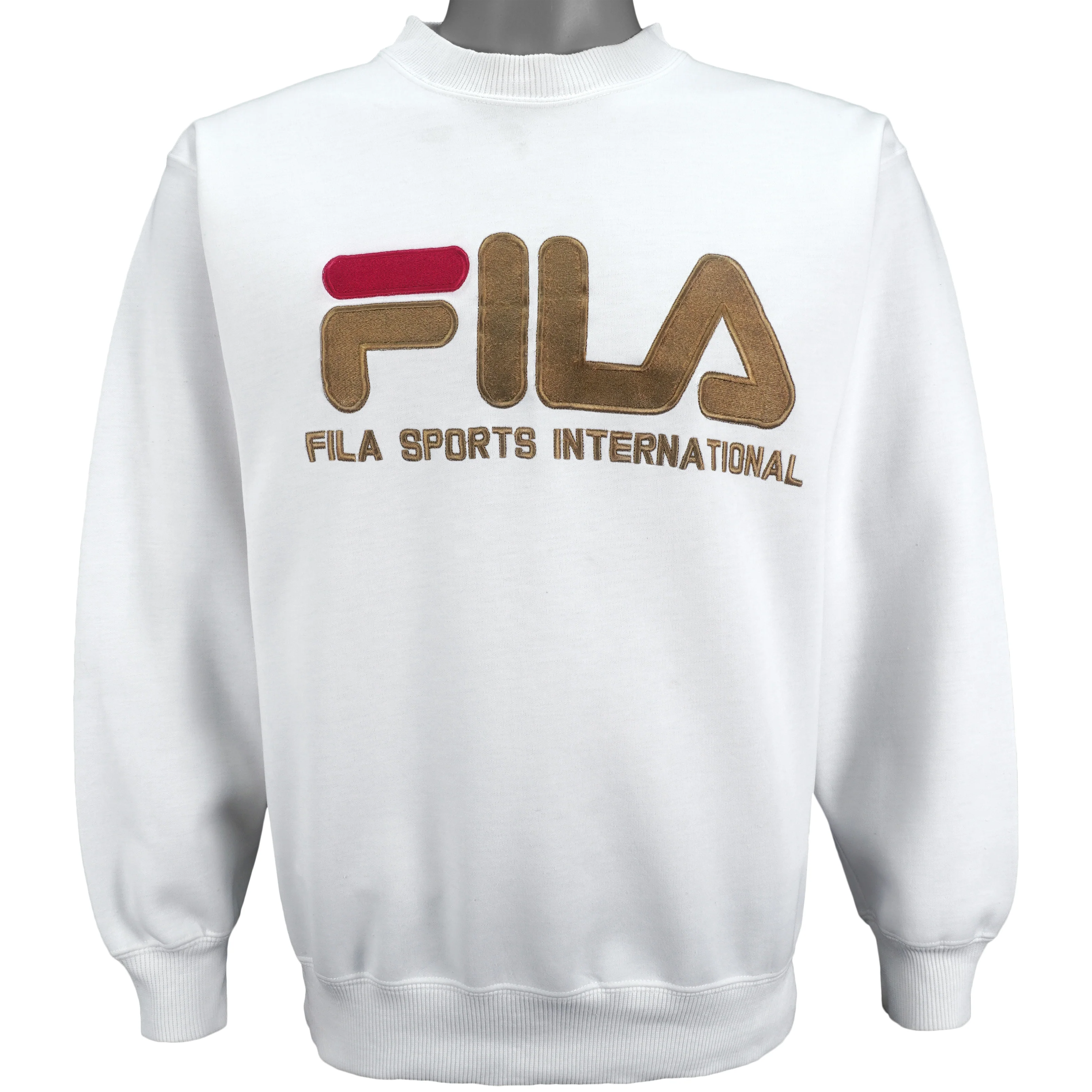 Fila - Sports International Crew Neck Sweatshirt 1990s Large