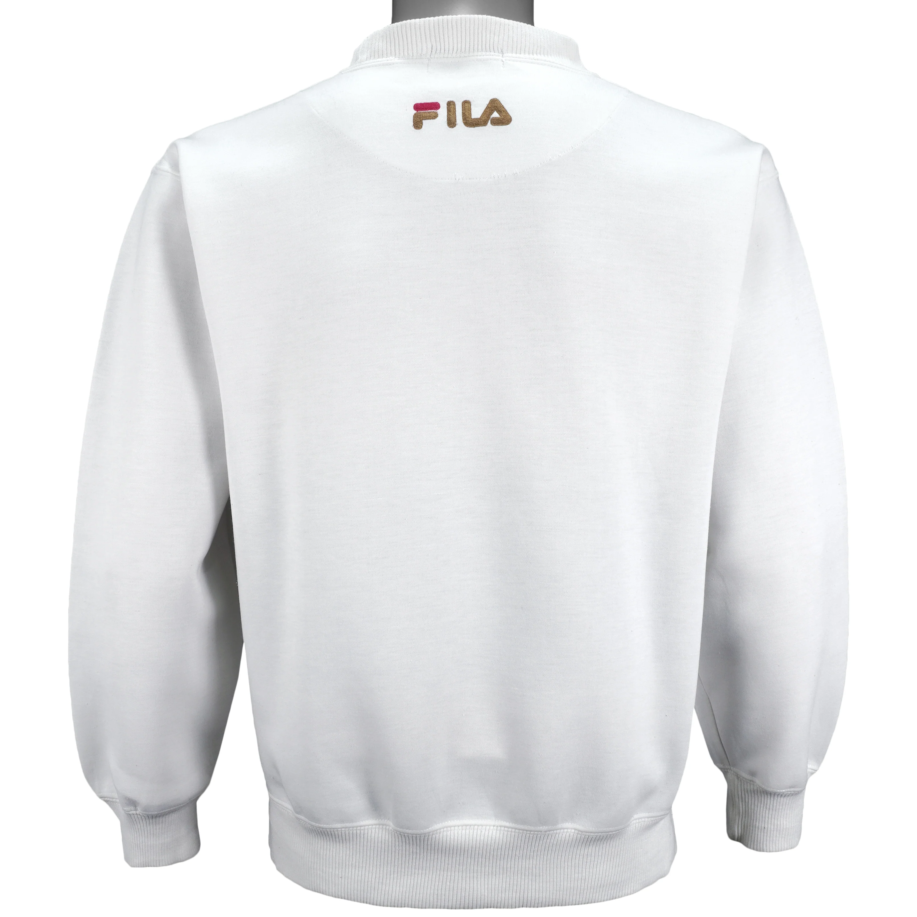Fila - Sports International Crew Neck Sweatshirt 1990s Large - Image 2