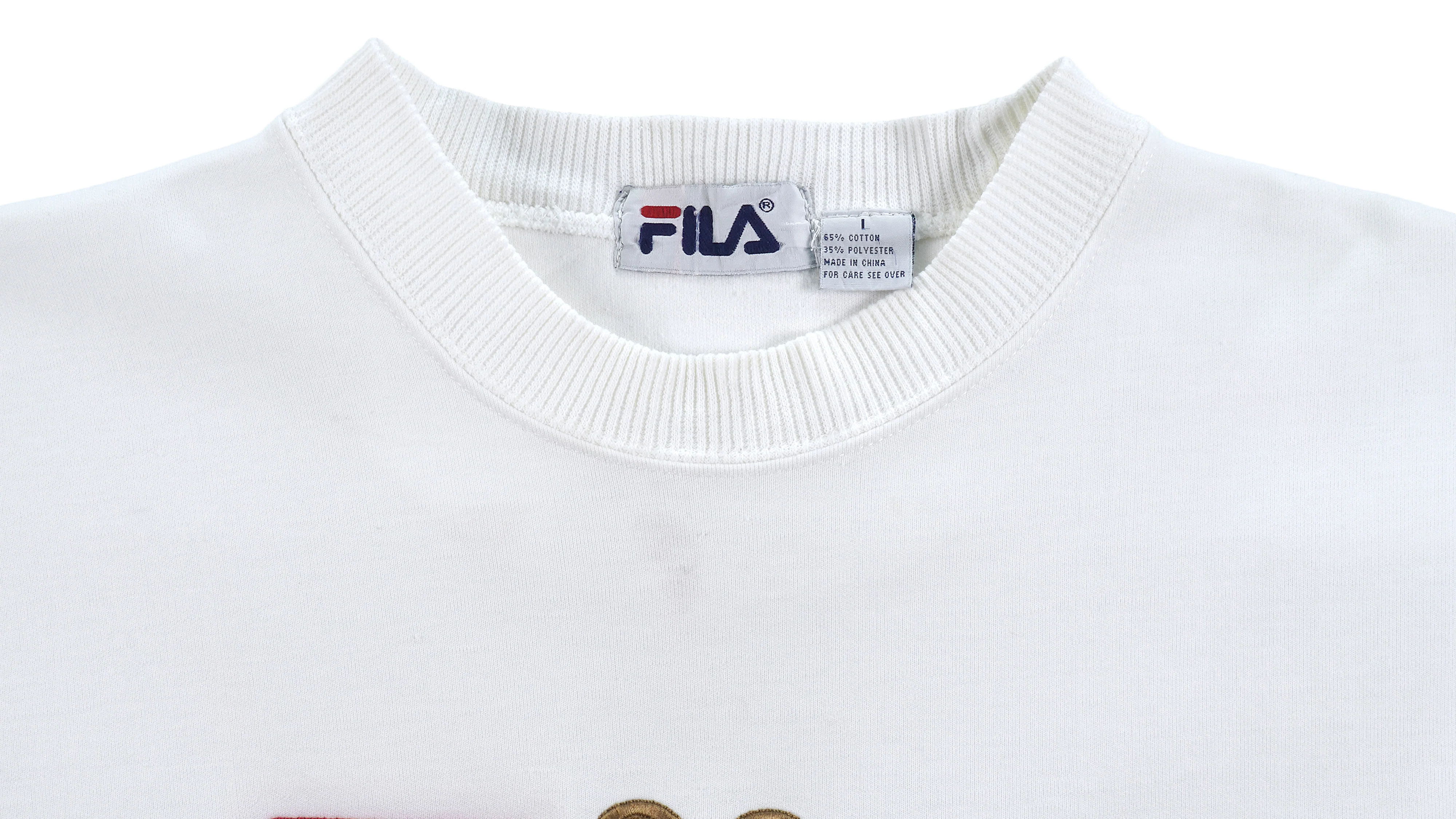 Fila - Sports International Crew Neck Sweatshirt 1990s Large - Image 3