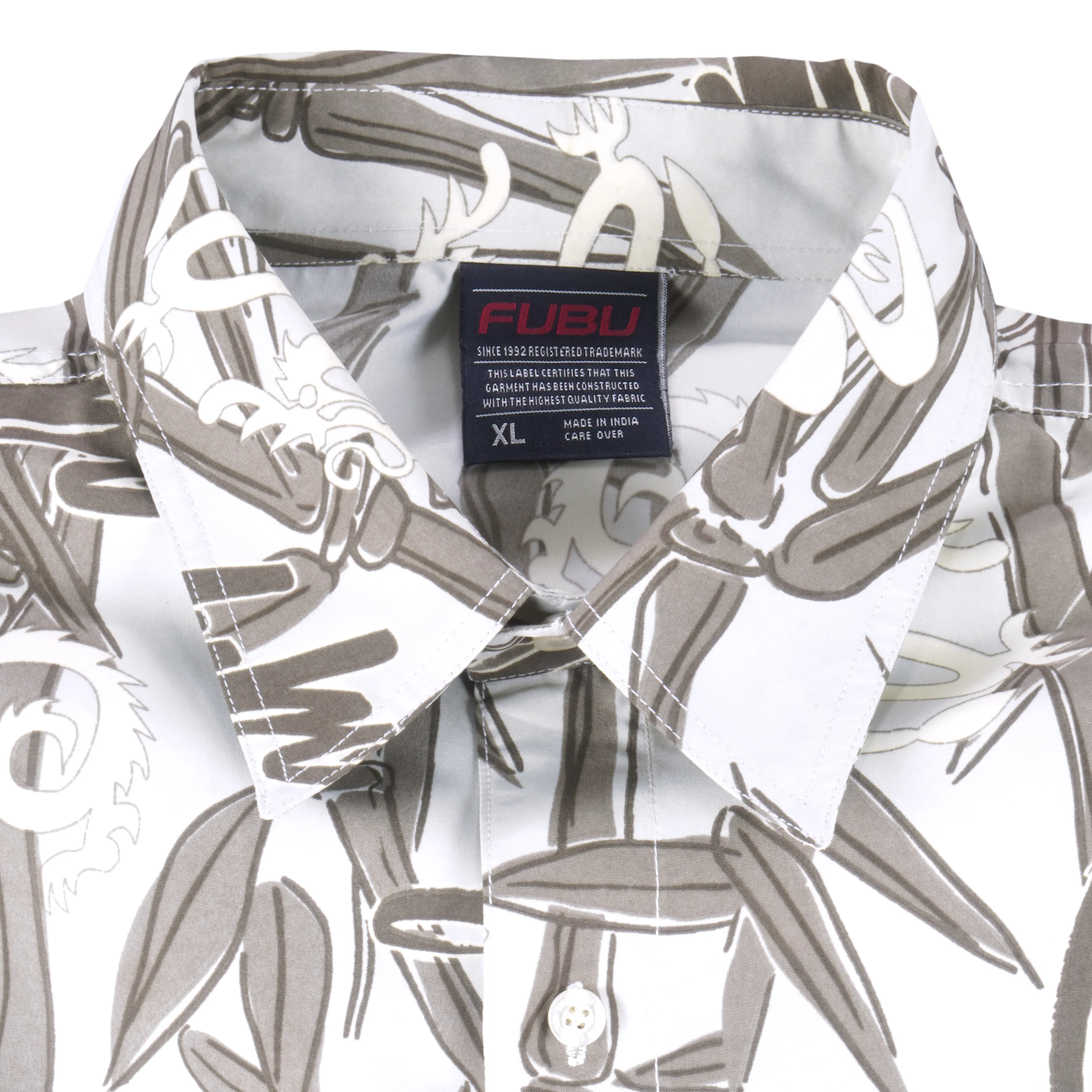 FUBU - Dragon All Over Print Button-Up Long Sleeved Shirt X-Large - Image 3