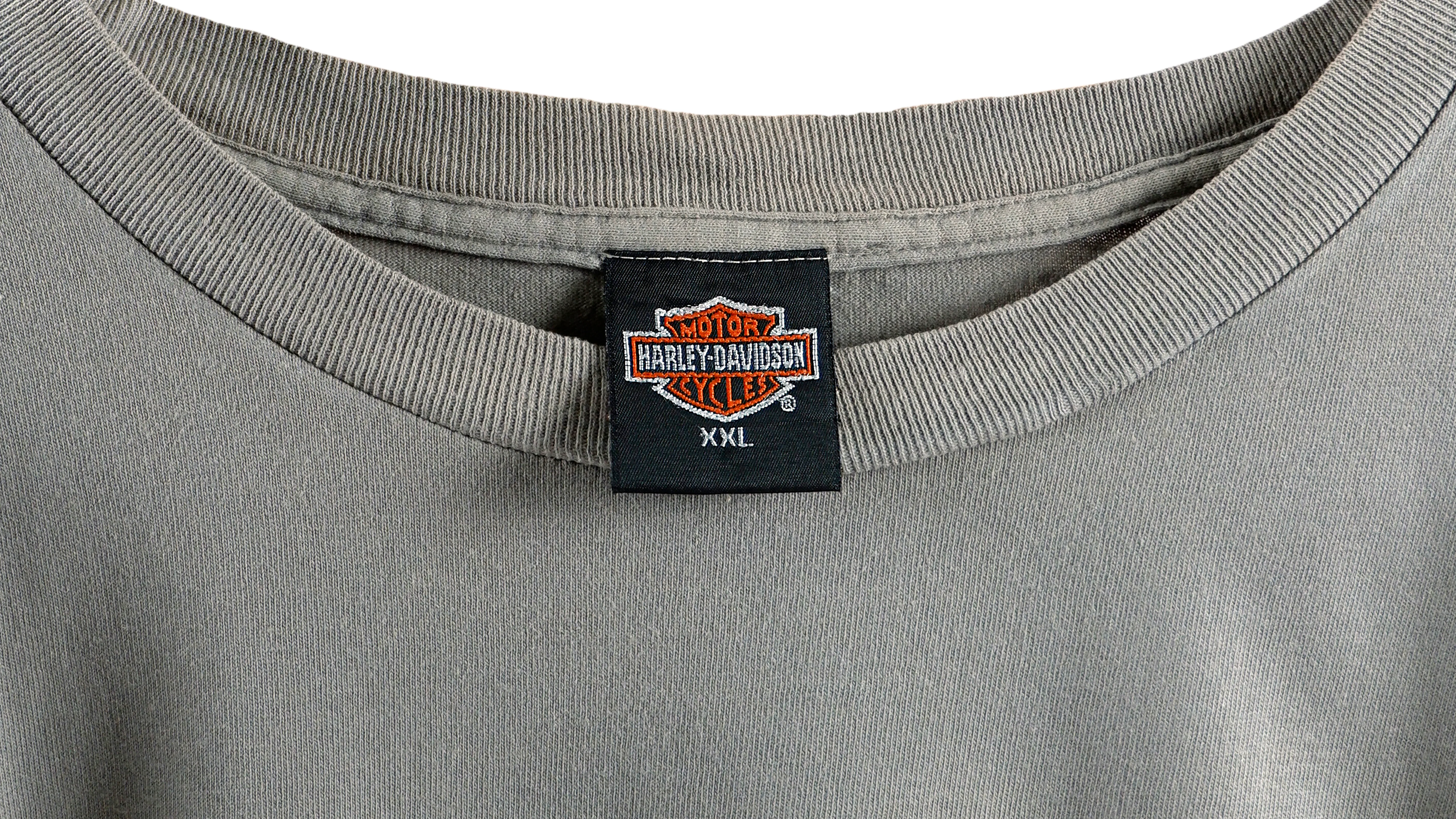 Harley Davidson - Grey Ocean City, Maryland Spell-Out T-Shirt 1990s XX-Large - Image 4