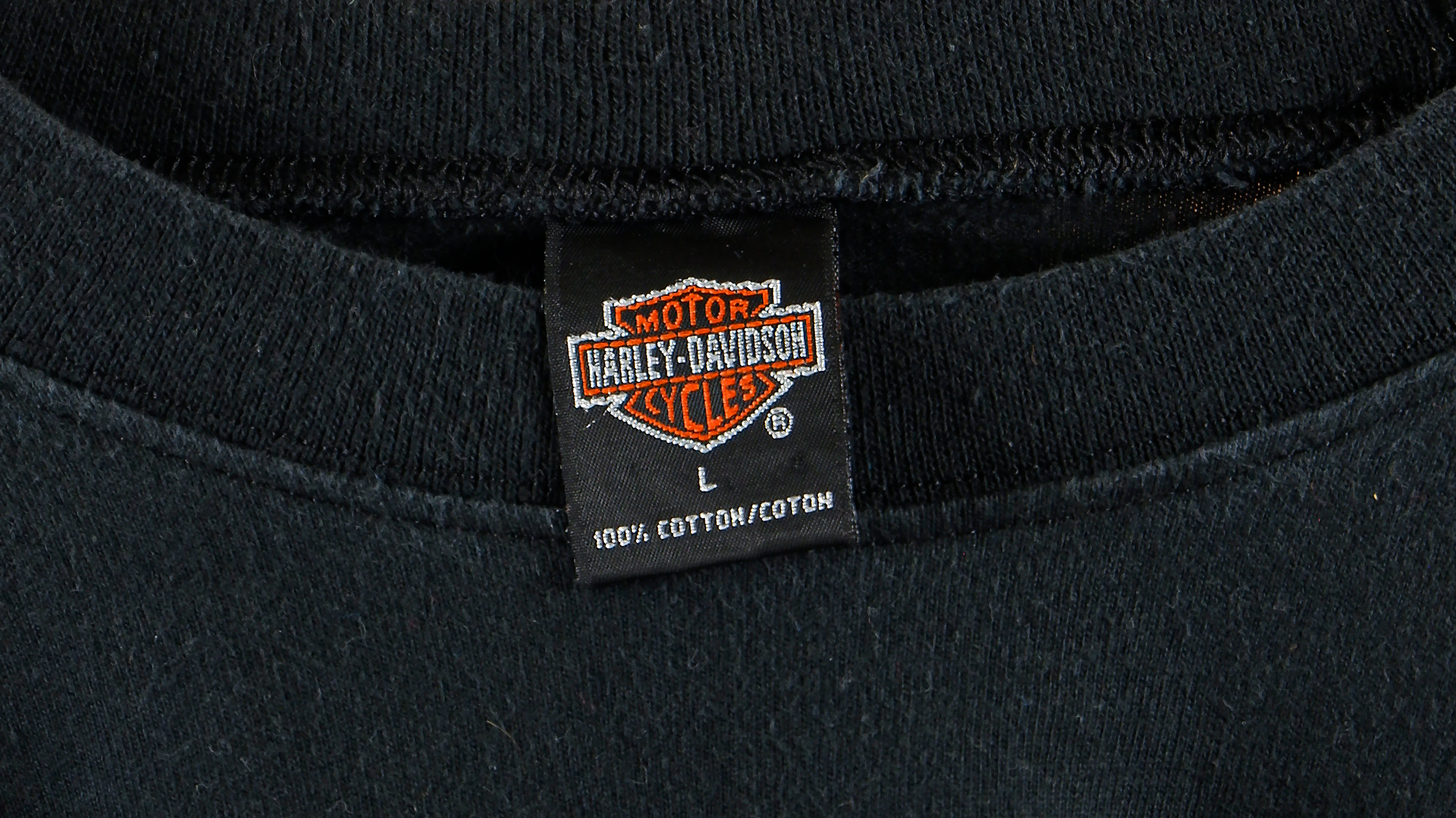 Harley Davidson - Hollywood, USA Spell-Out Deadstock Long Sleeved Shirt 1990s X-Large - Image 4