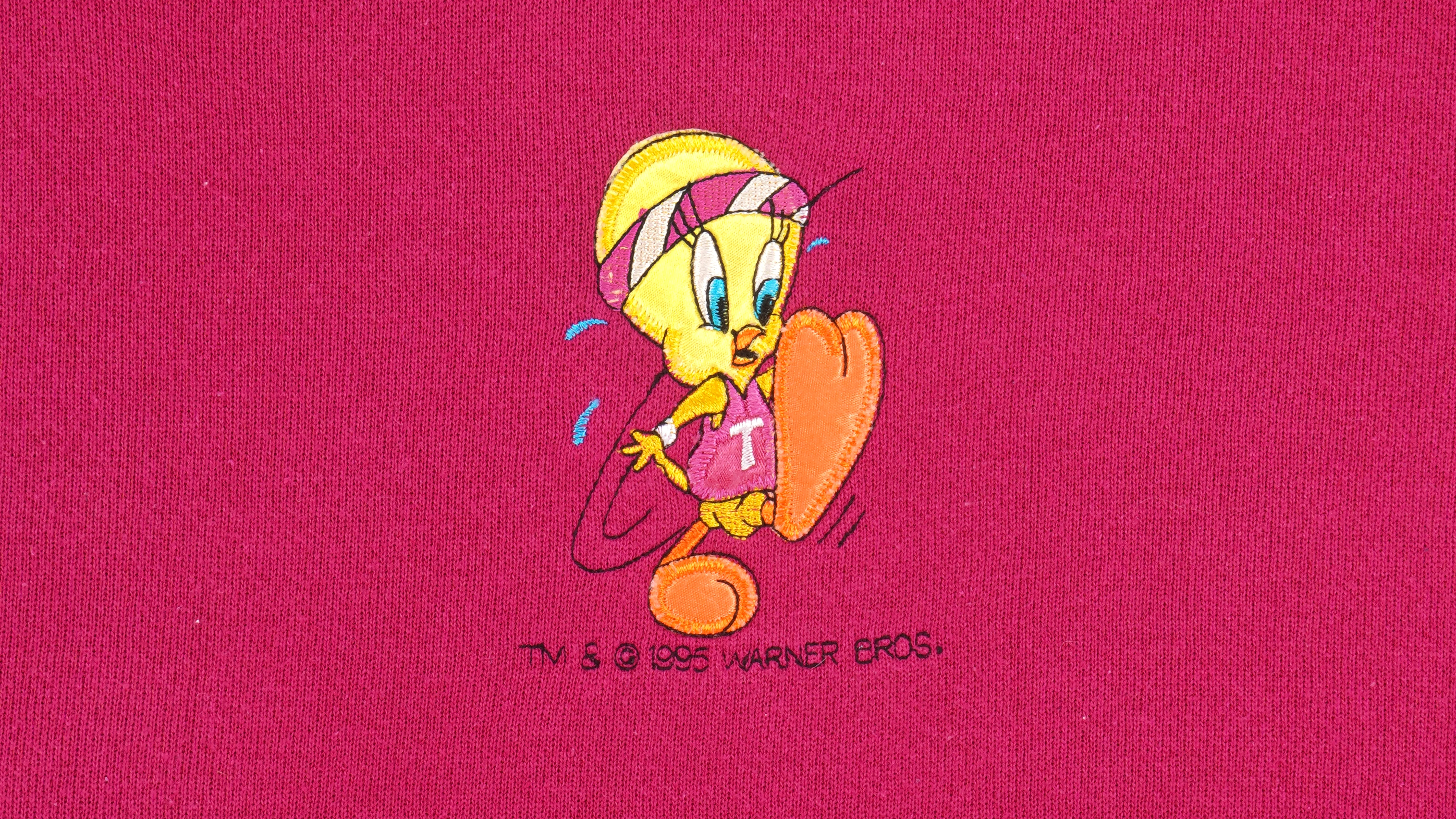 Looney Tunes (Signal Sports) - Tweety Embroidered Crew Neck Sweatshirt 1995 X-Large - Image 3