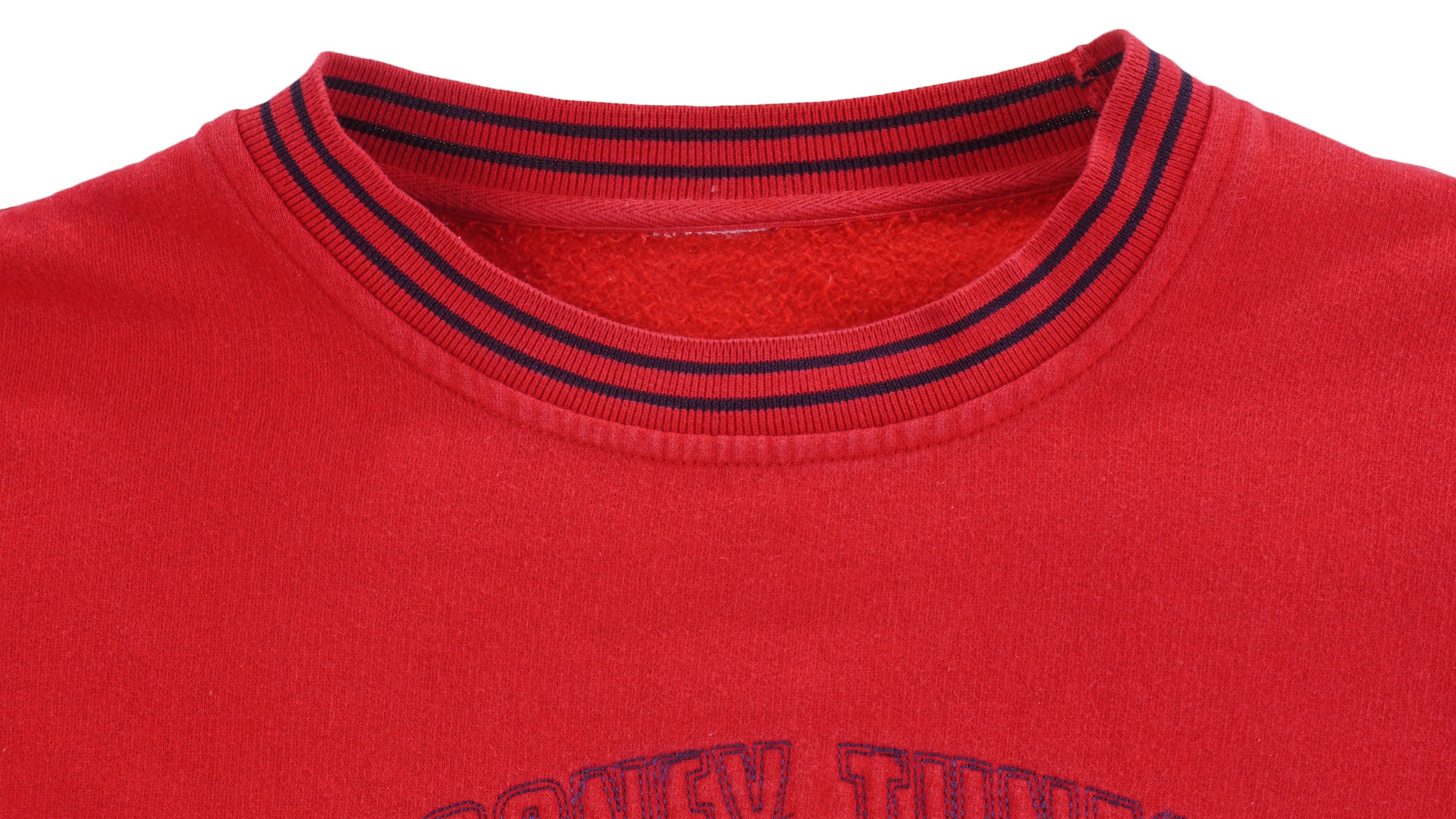 Looney Tunes - Tweety Embroidered Spell-Out Sweatshirt 1990s Large - Image 3