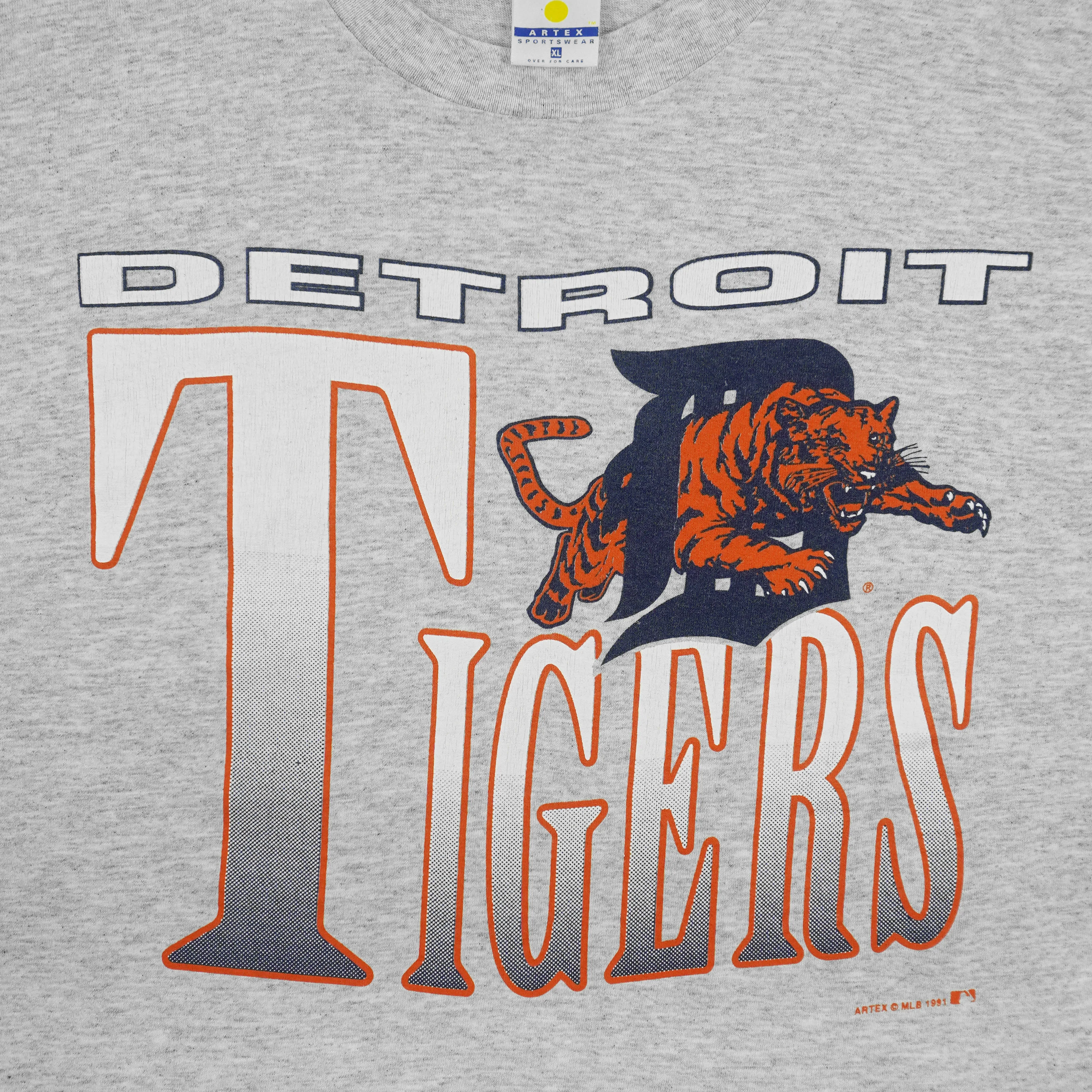 MLB (Artex) - Detroit Tigers Single Stitch T-Shirt 1991 X-Large - Image 3