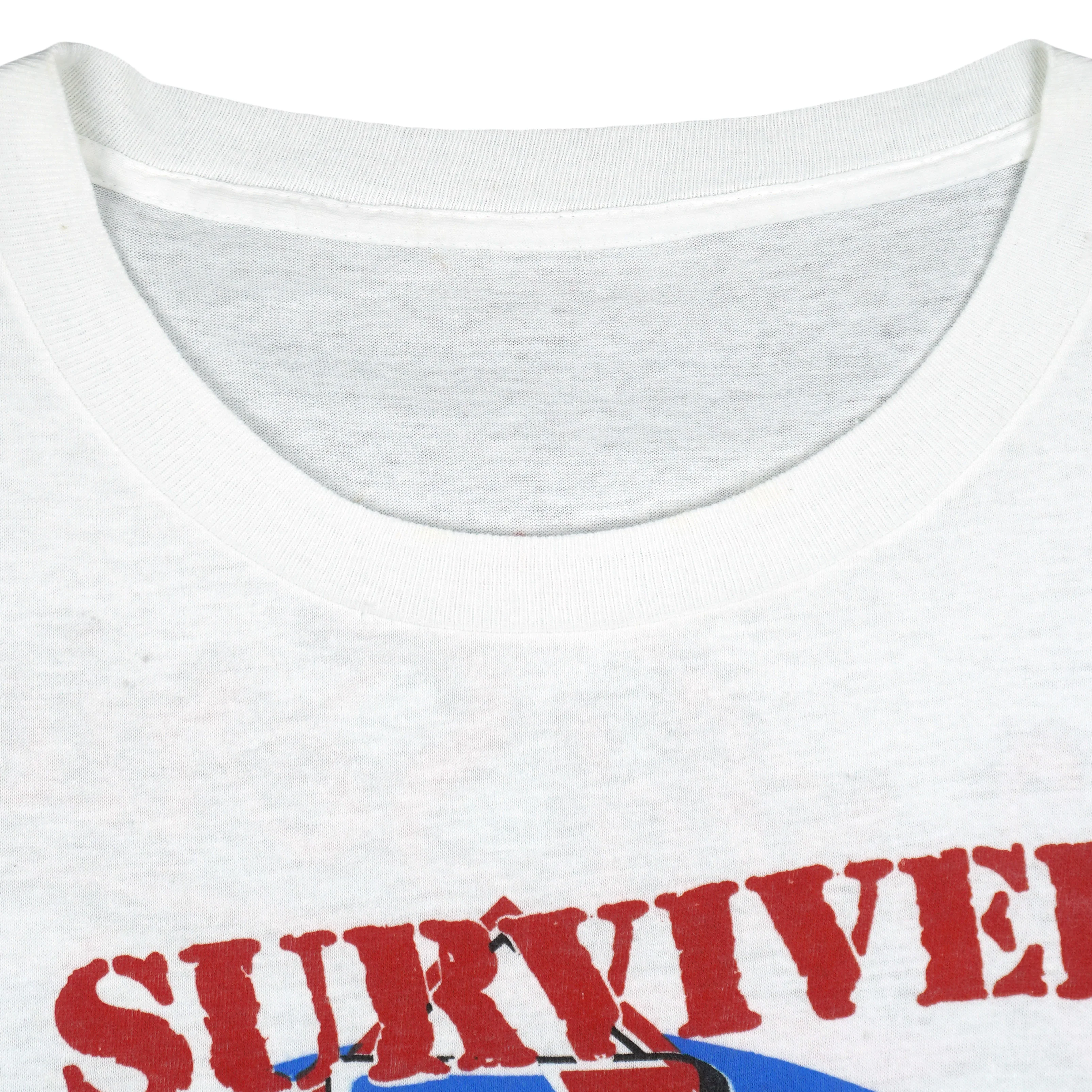 MLB - Bay Bridge Series Athletics VS Giants Earthquake Survivors T-Shirt 1989 Large - Image 5