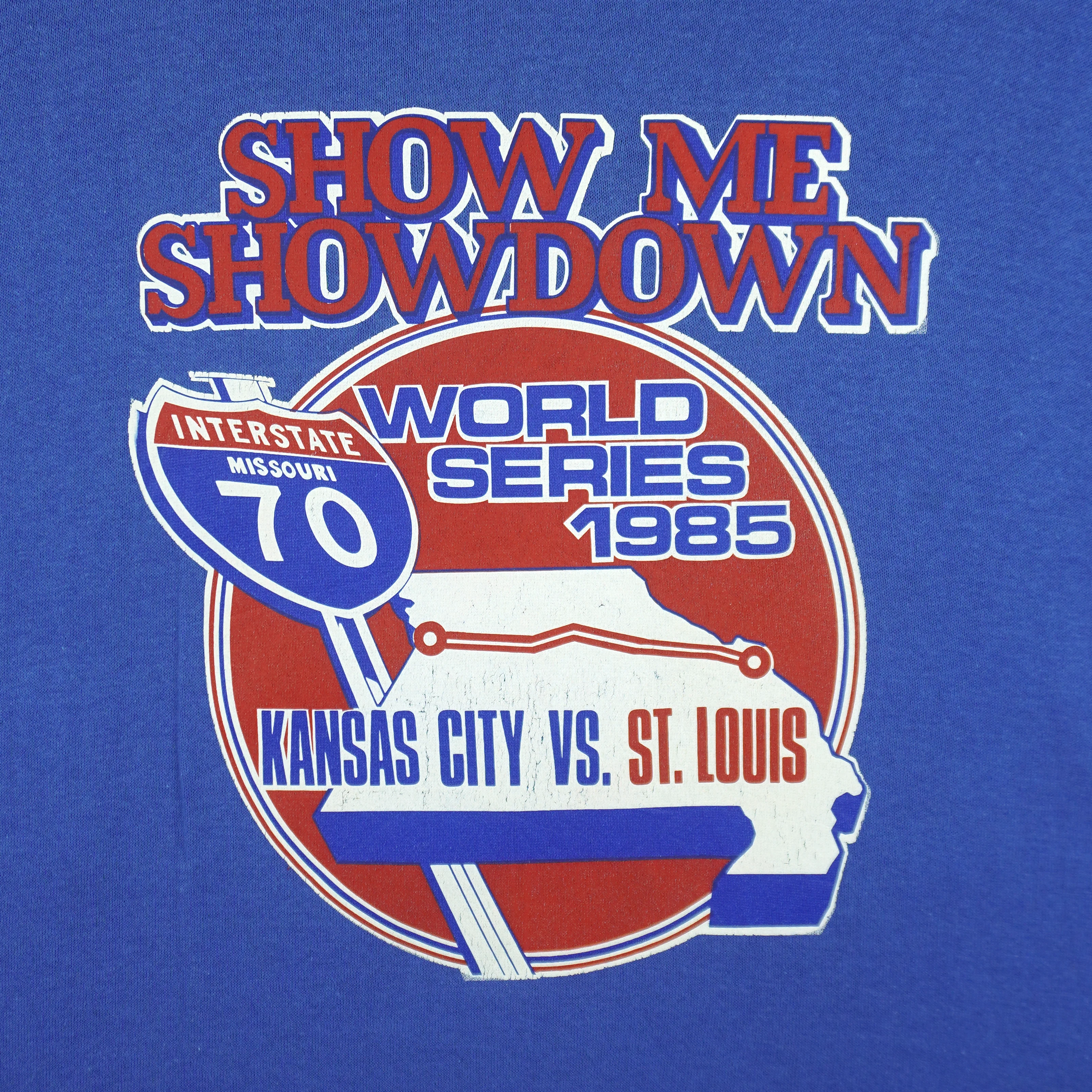 MLB - Kansas City Royals VS St. Louis Cardinals Matchups Sweatshirt 1985 Medium - Image 3