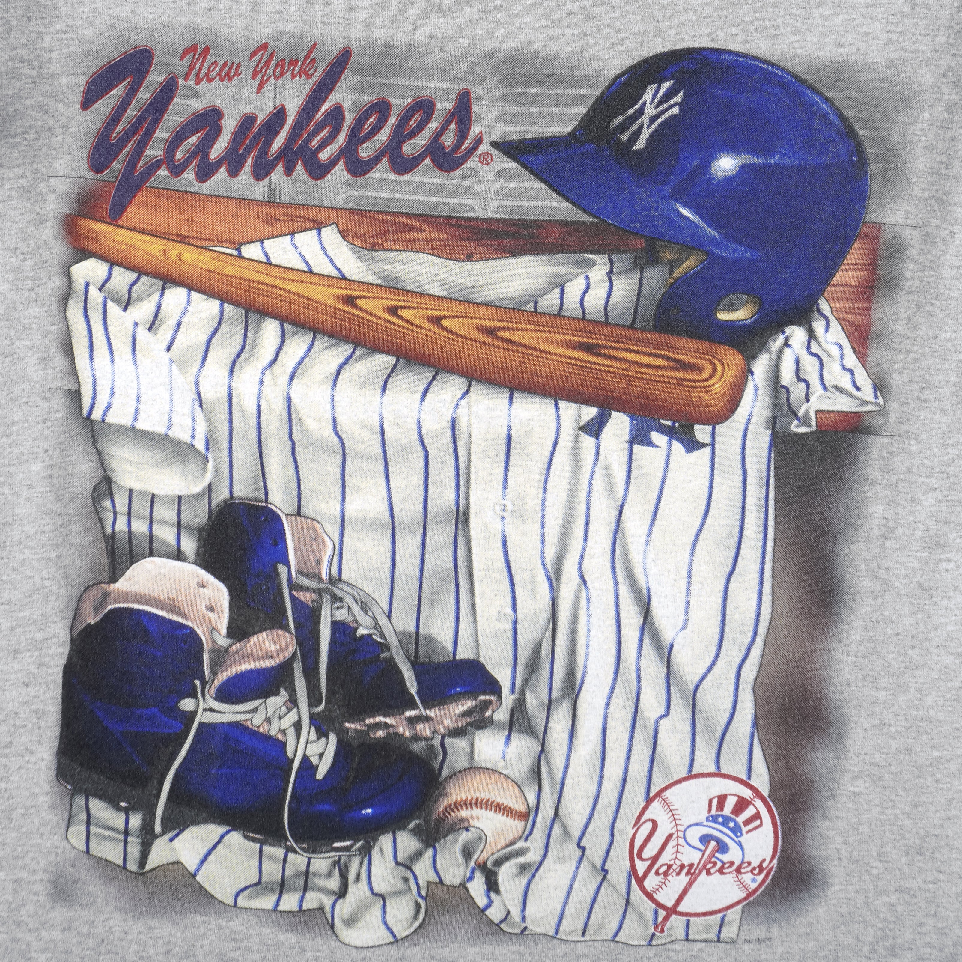 MLB (Lee) - New York Yankees Locker Room T-Shirt 1990s Medium - Image 3