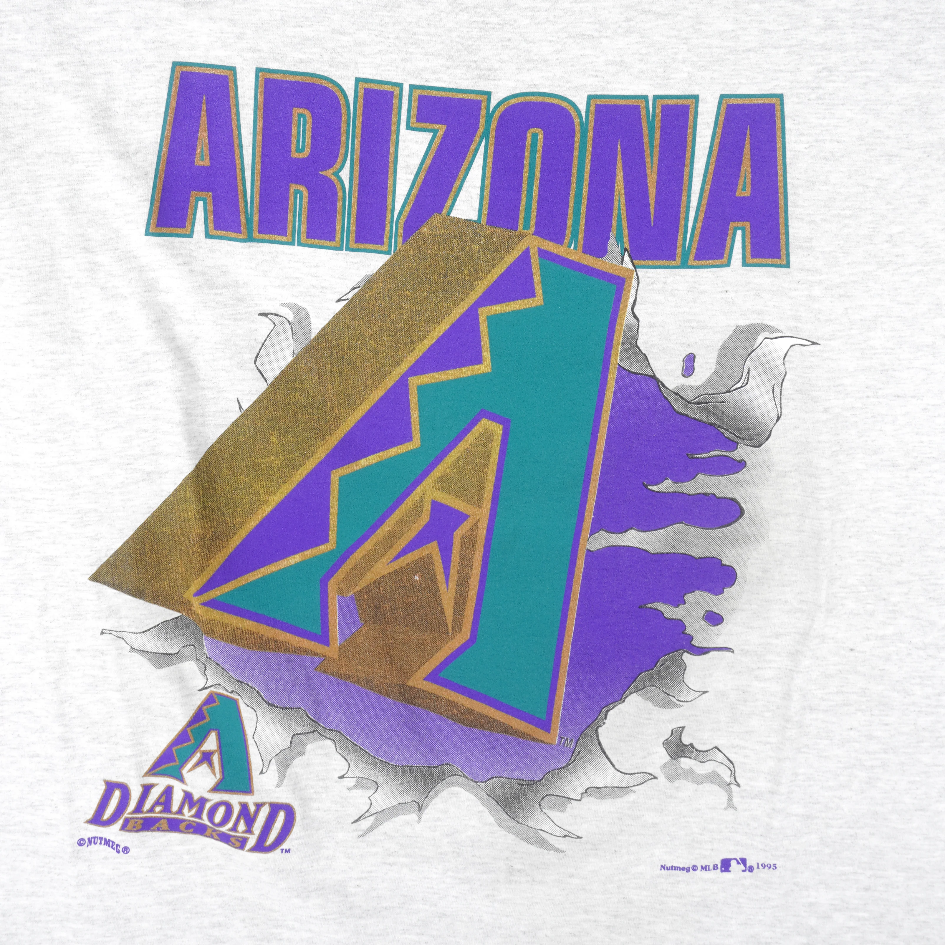 MLB (Nutmeg) - Arizona Diamondbacks Breakout T-Shirt 1995 X-Large - Image 3