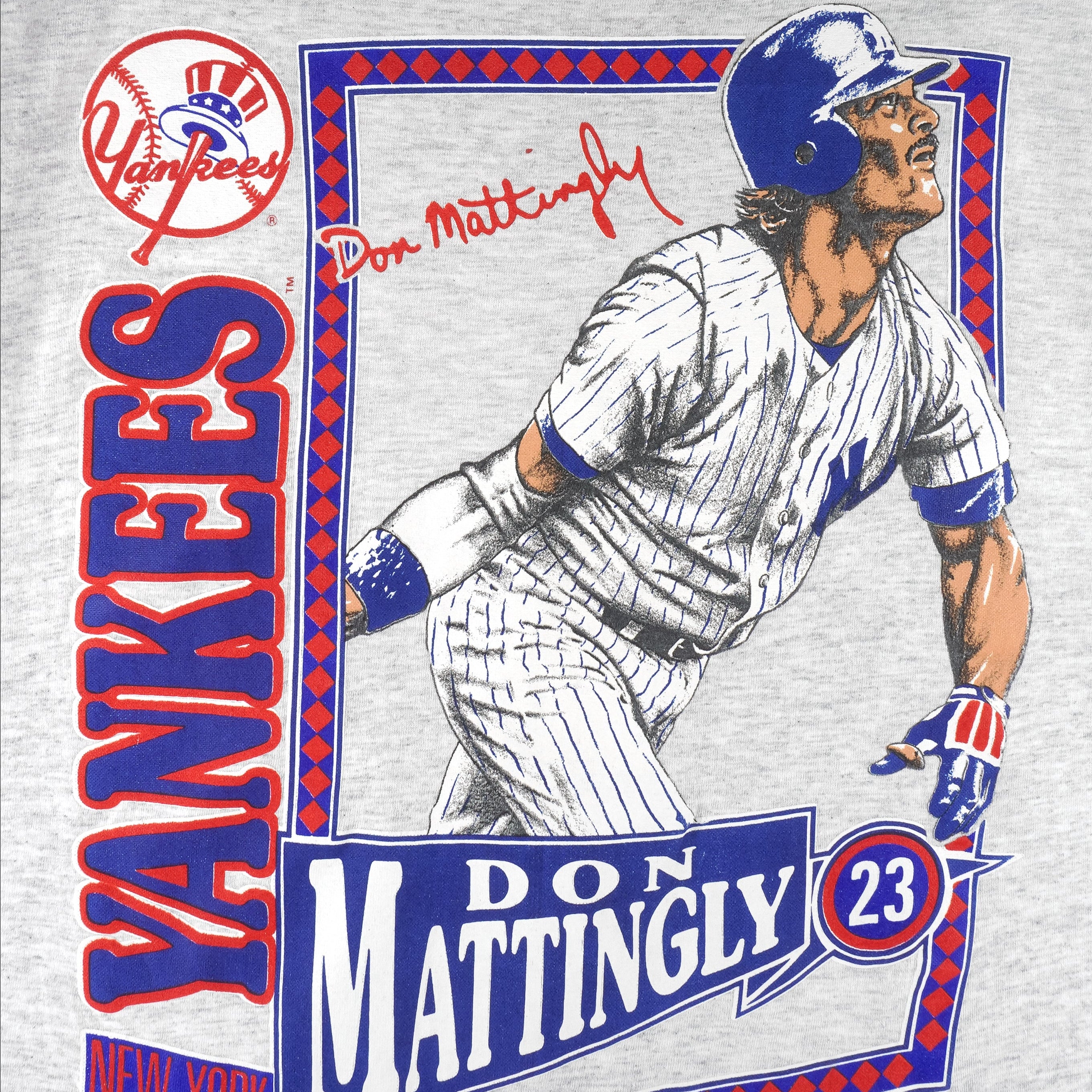 MLB (Nutmeg) - New York Yankees Don Mattingly MVP T-Shirt 1990 Large - Image 3