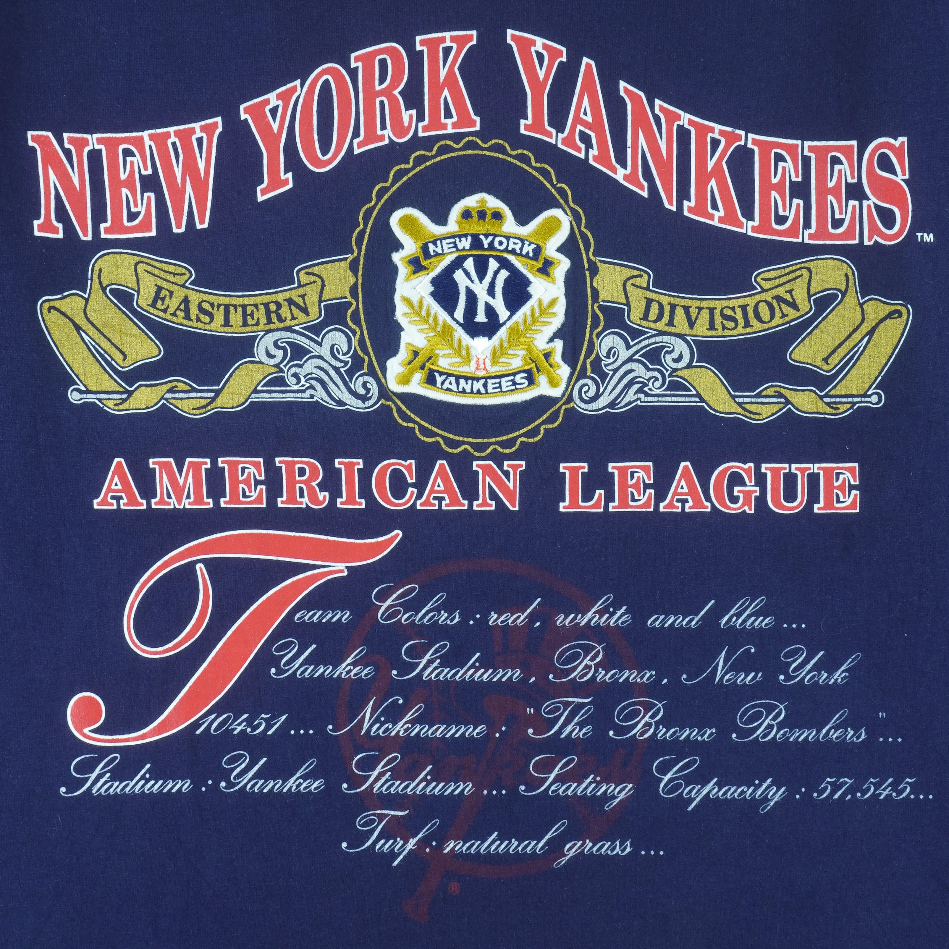 MLB (Nutmeg) - New York Yankees Single Stitch T-Shirt 1990s Large - Image 3