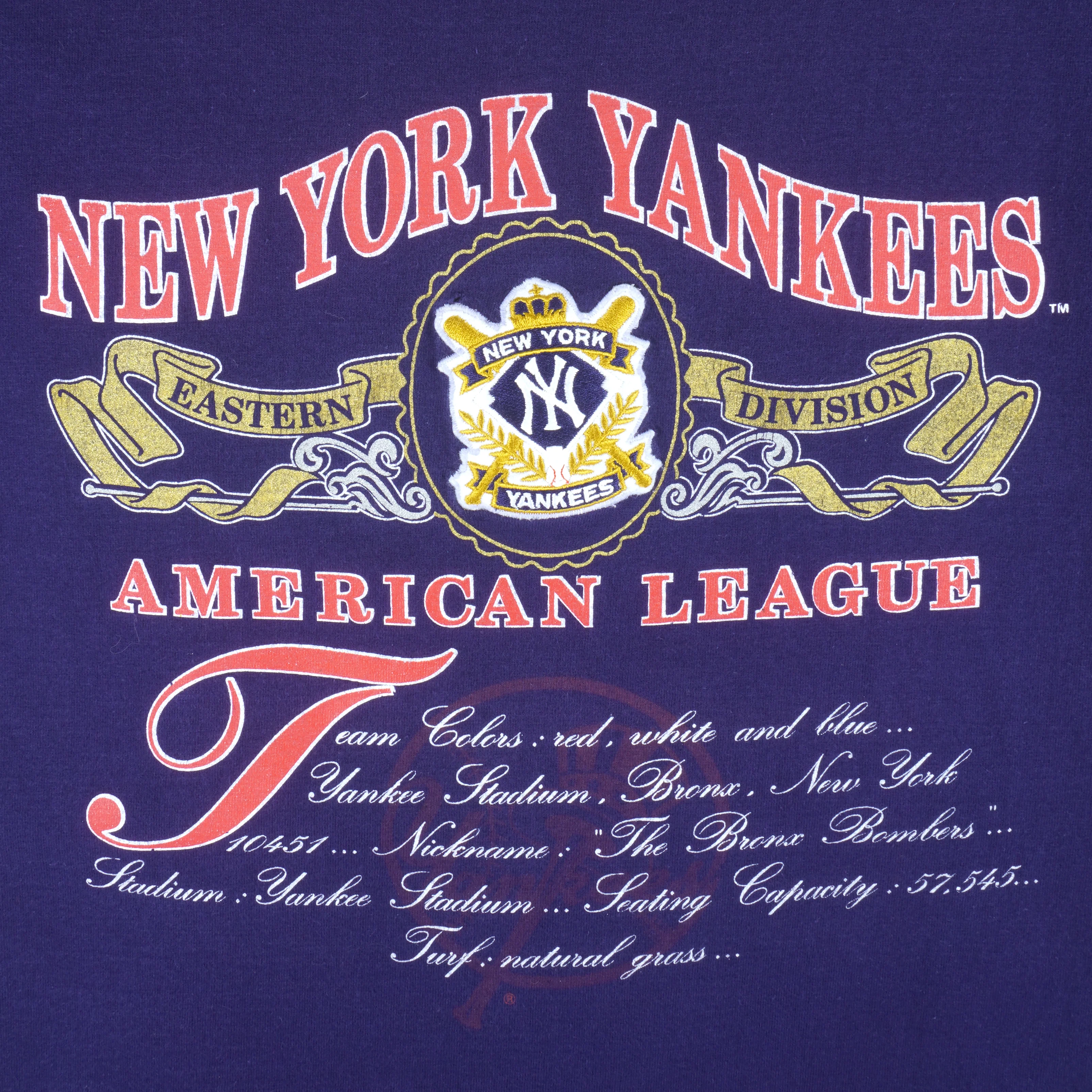MLB (Nutmeg) - New York Yankees Single Stitch T-Shirt 1990s Medium - Image 3