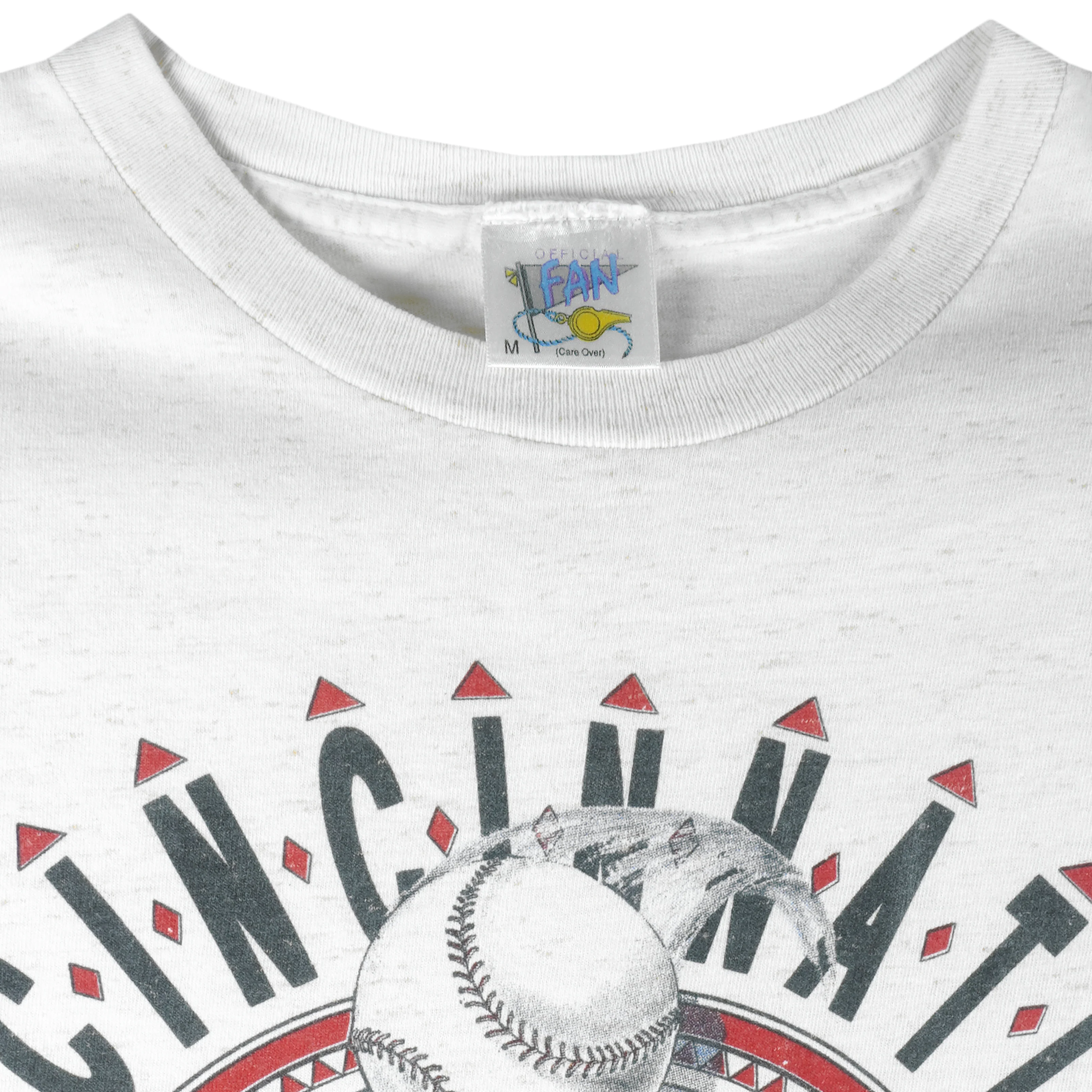 MLB (Oficial Fan) - Cincinnati Reds Single Stitch T-Shirt 1992 Medium - Image 4