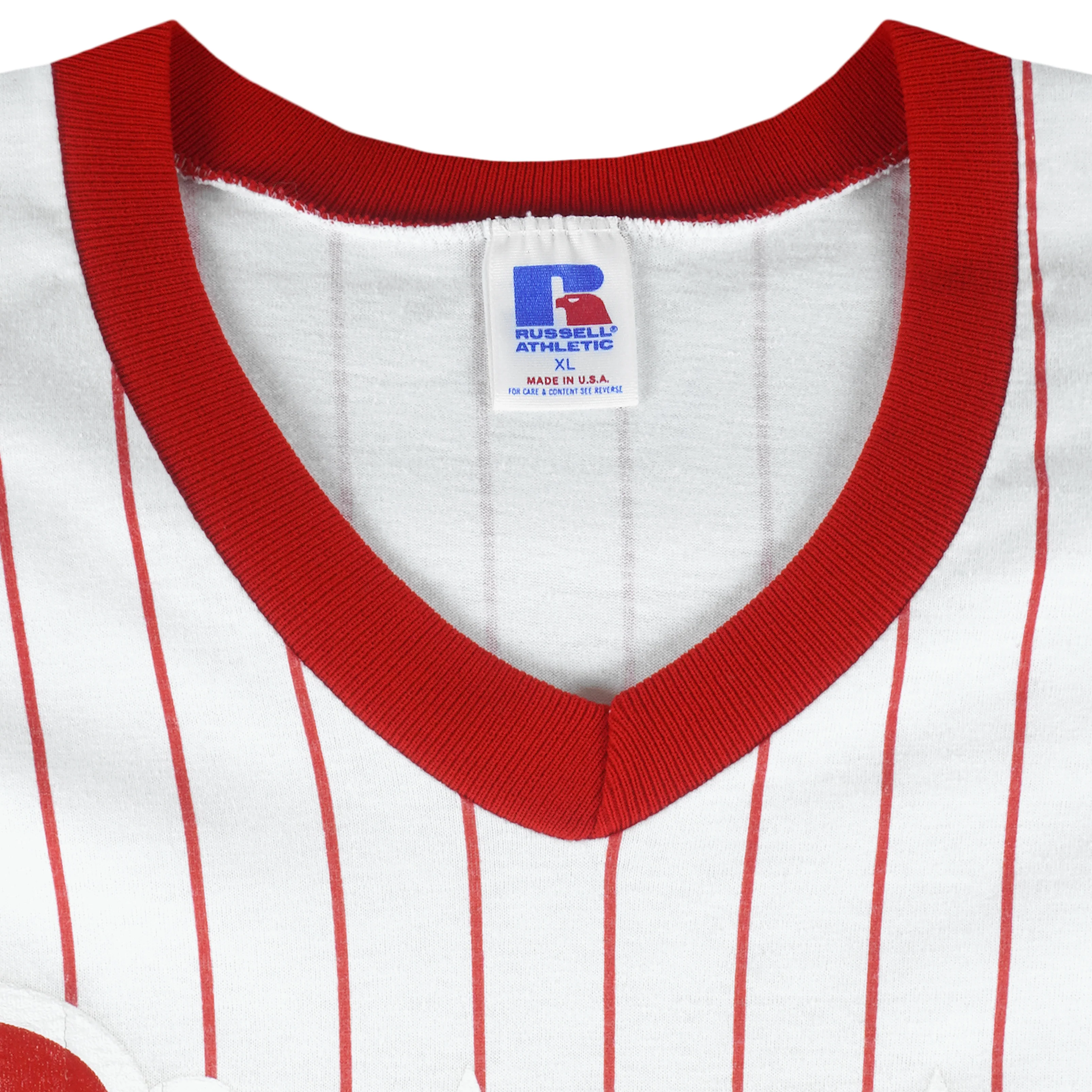 MLB (Russell Athletic) - Philadelphia Phillies Pinstripe Jersey T-Shirt 1994 X-Large - Image 5