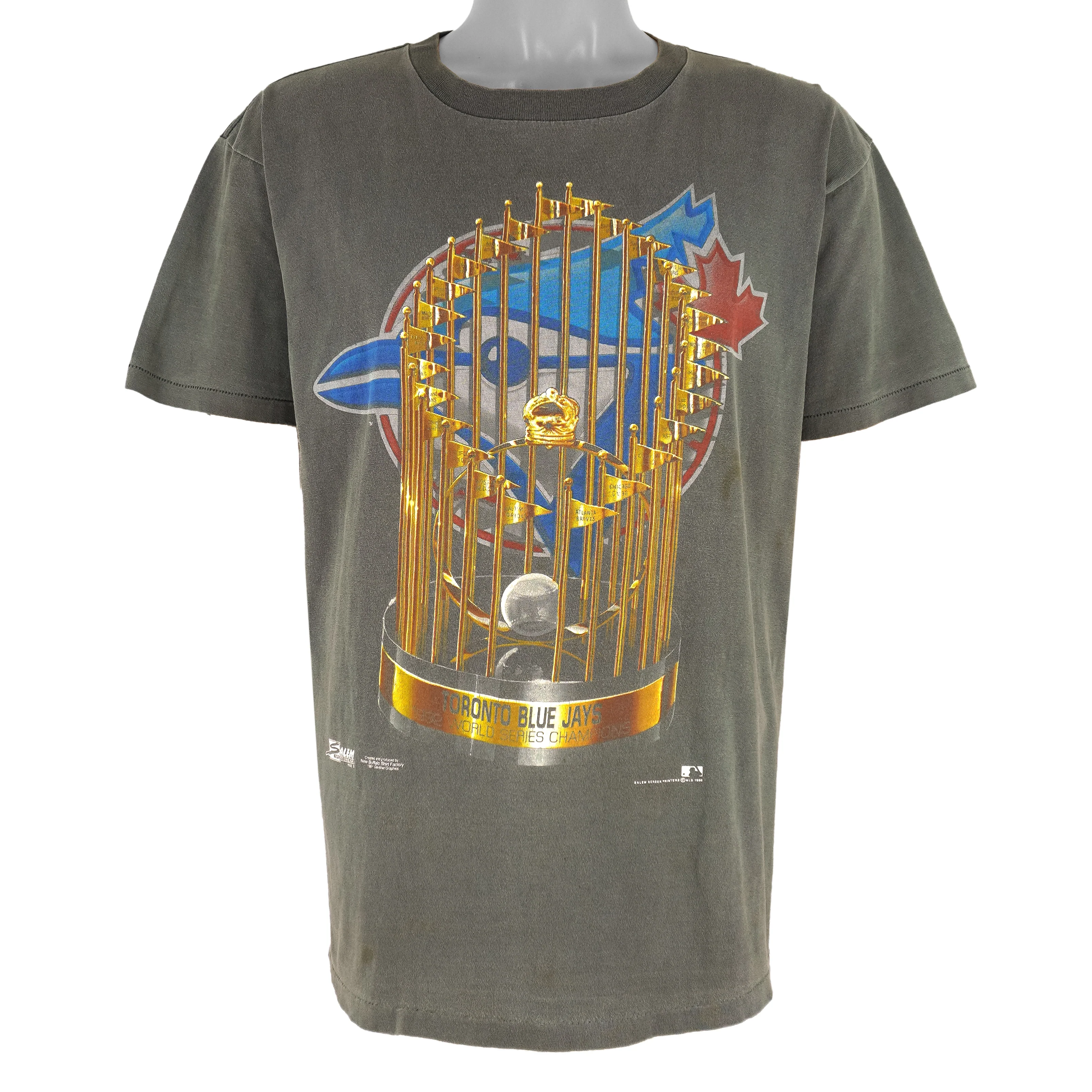 MLB (Salem) - Toronto Blue Jays Champions Trophy T-Shirt 1992 Large