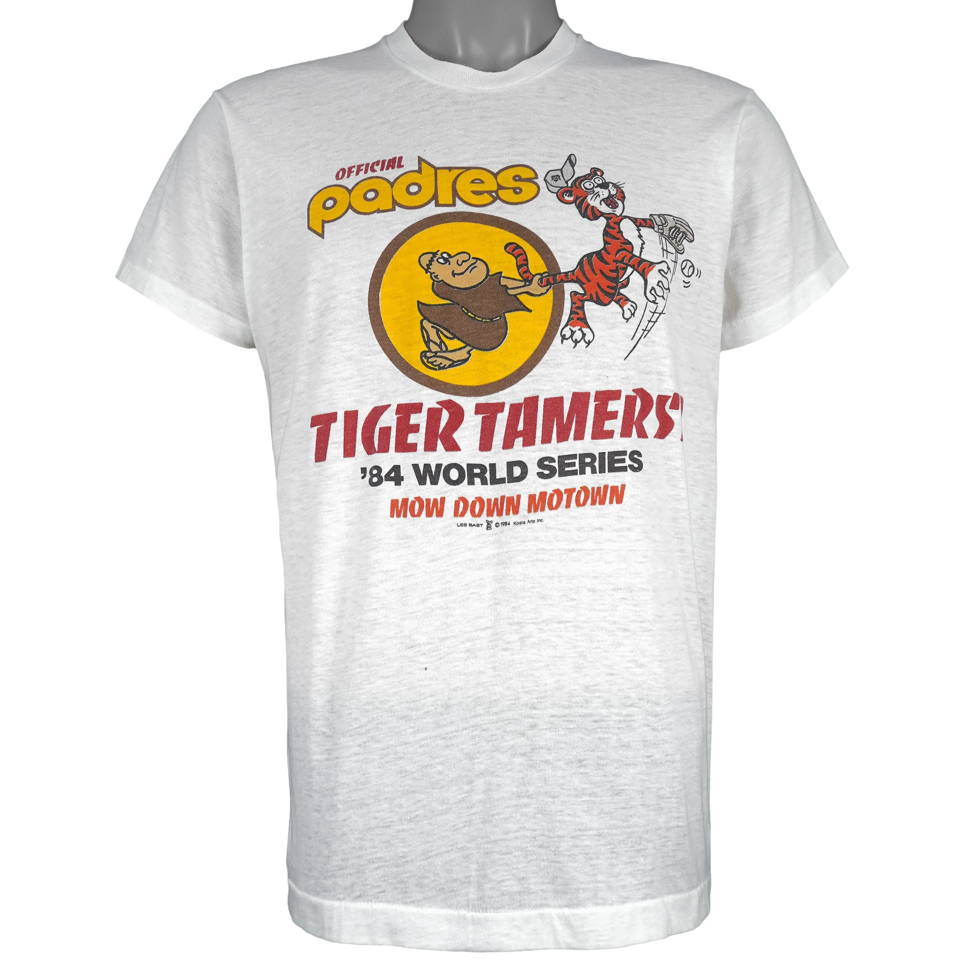 MLB - San Diego Padres, Tiger Tamers World Series T-Shirt 1984 Medium
