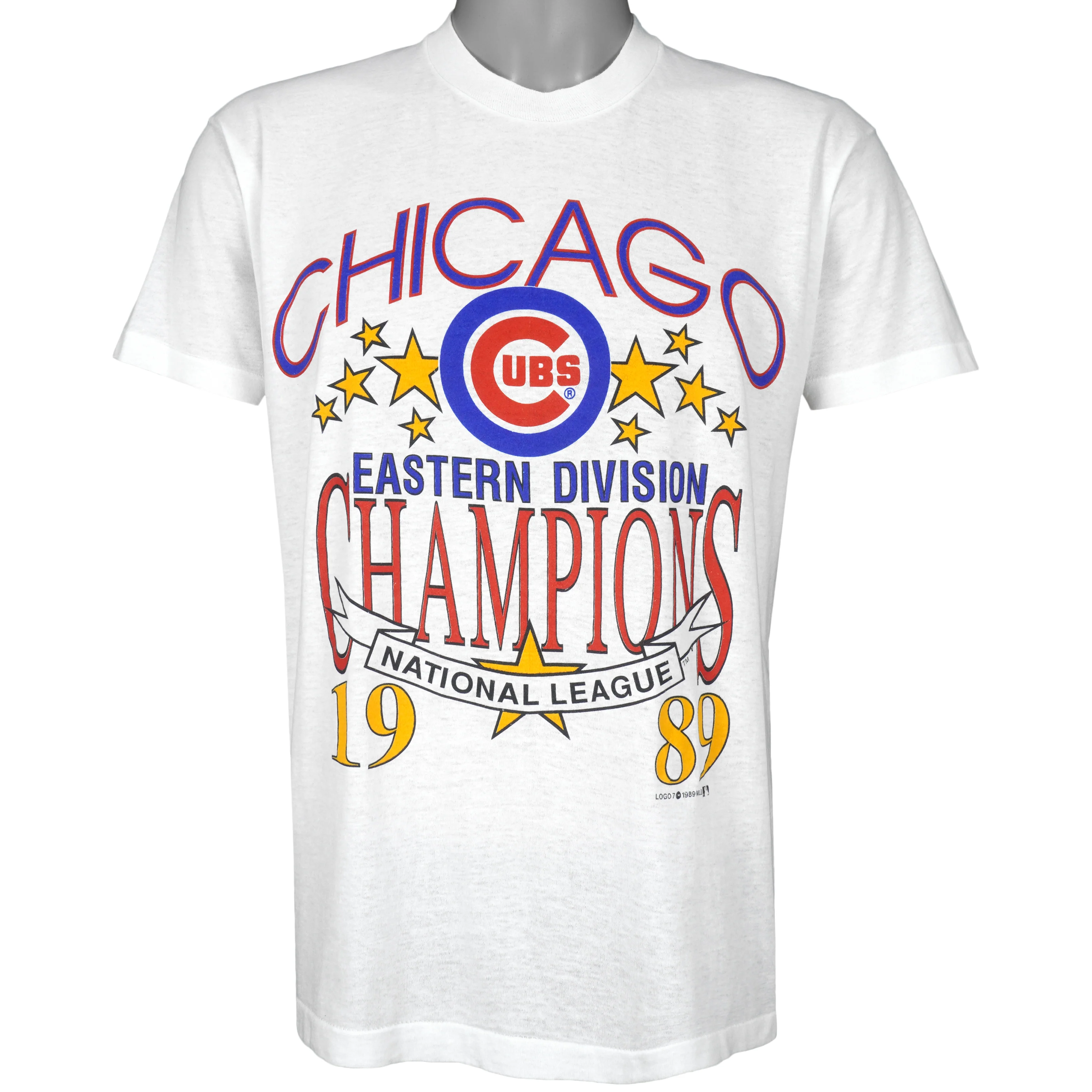 MLB (Screen Stars) - Chicago Cubs Deadstock Single Stitch T-Shirt 1989 X-Large