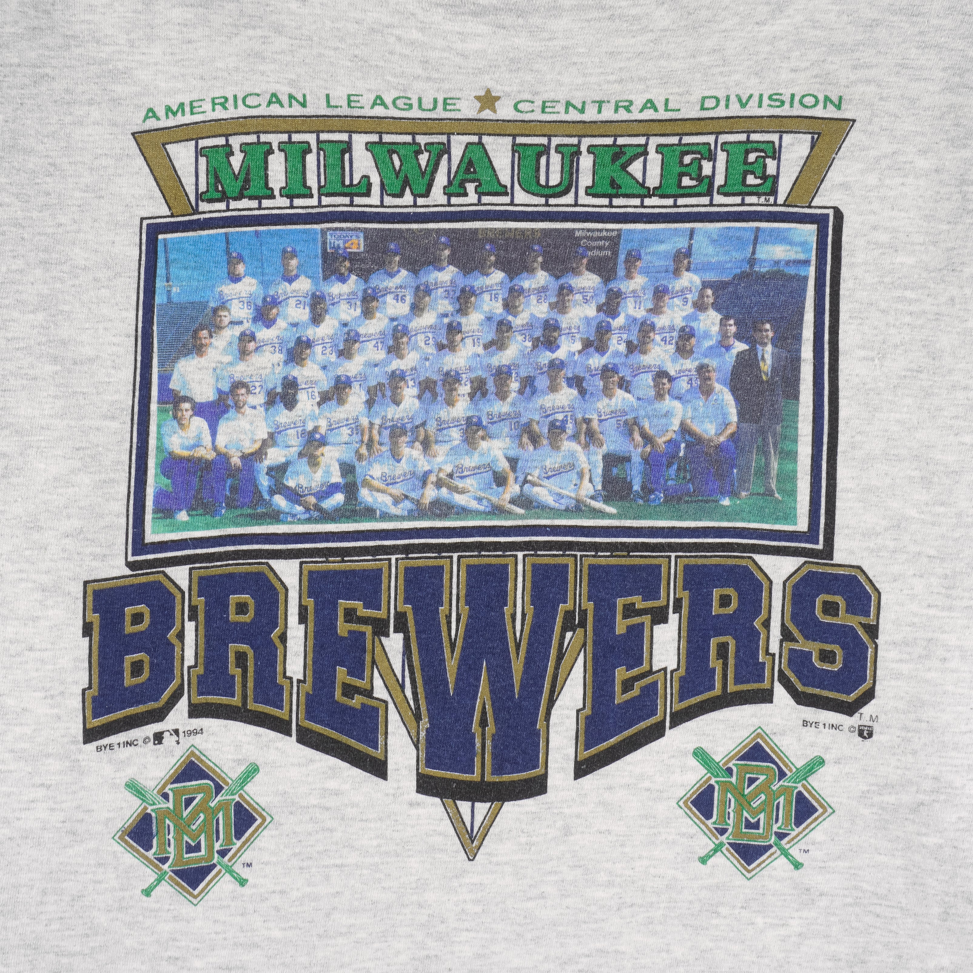 MLB (Sport Attack) - Milwaukee Brewers Team Players T-Shirt 1994 Large - Image 3