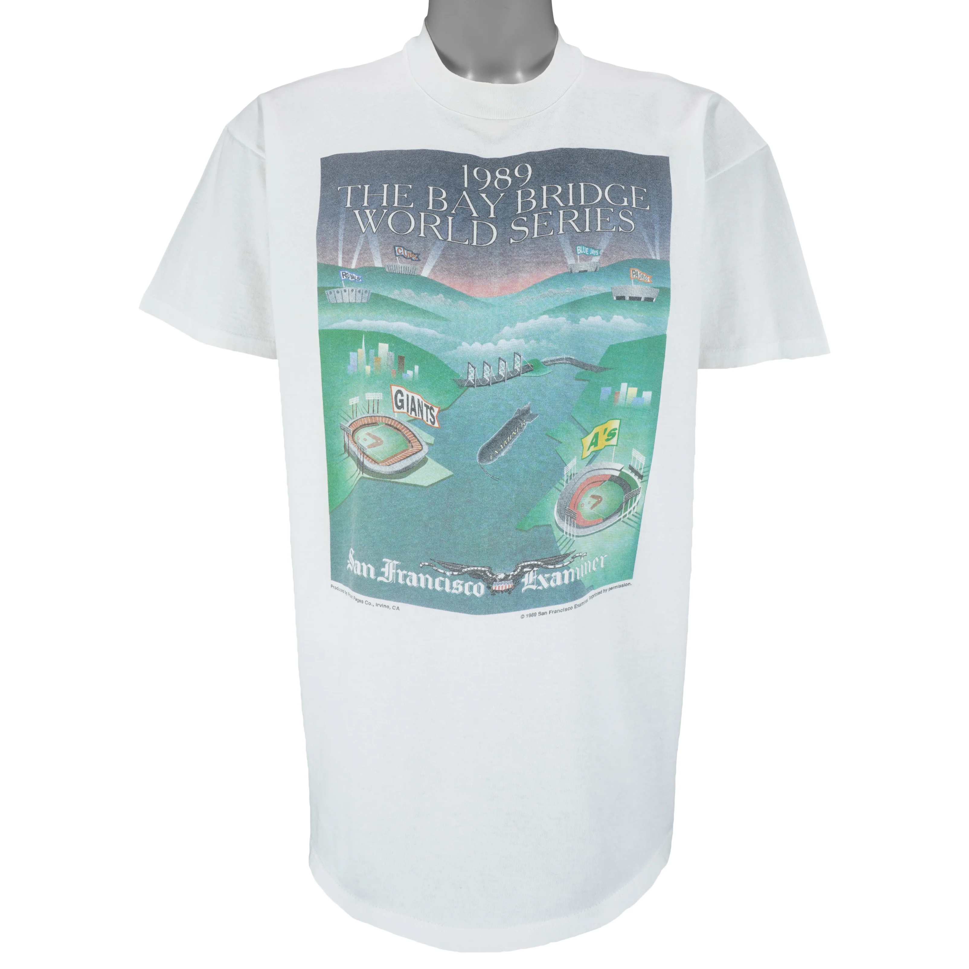 MLB (Stedman) - San Francisco Giants VS Oakland Athletics Matchups T-Shirt 1989 X-Large