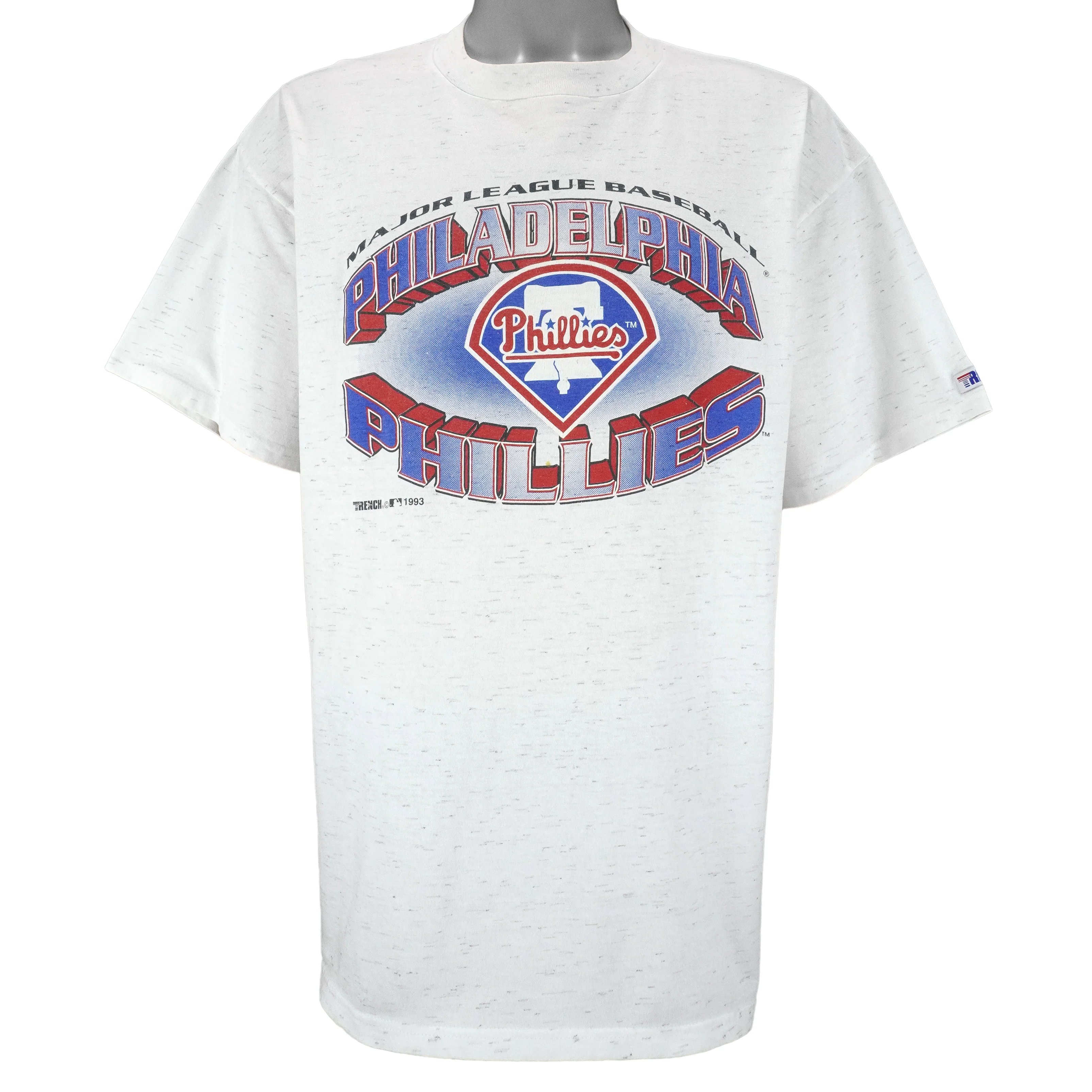 MLB (Trench) - Philadelphia Phillies Single Stitch T-Shirt 1993 X-Large