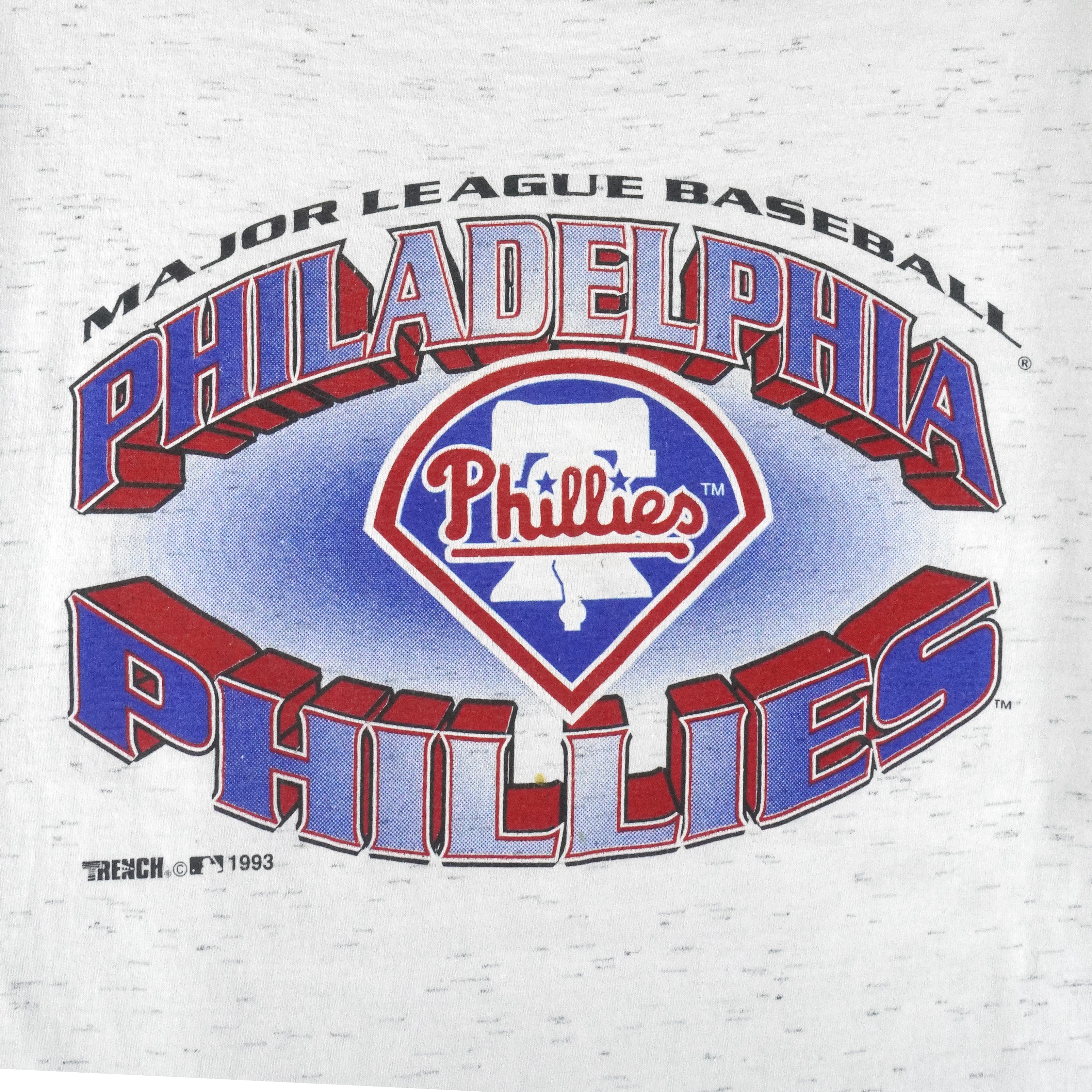 MLB (Trench) - Philadelphia Phillies Single Stitch T-Shirt 1993 X-Large - Image 3