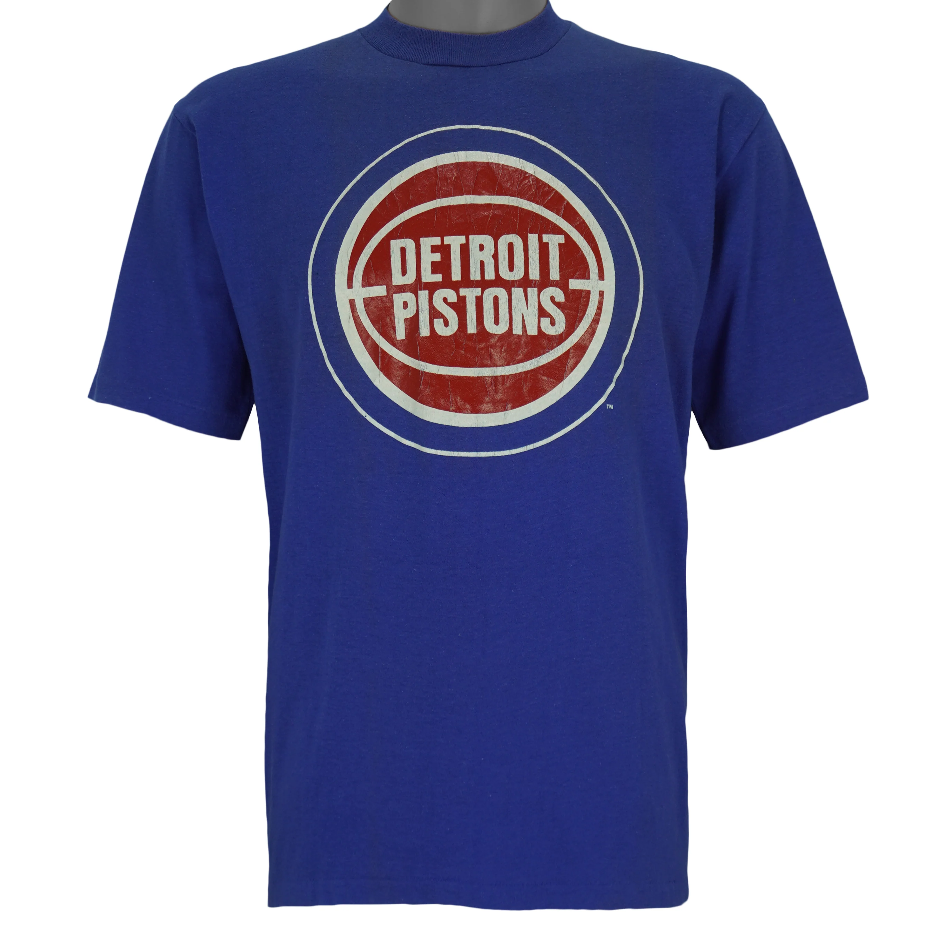 NBA (Artex) - Detroit Pistons Single Stitch T-Shirt 1990 Large