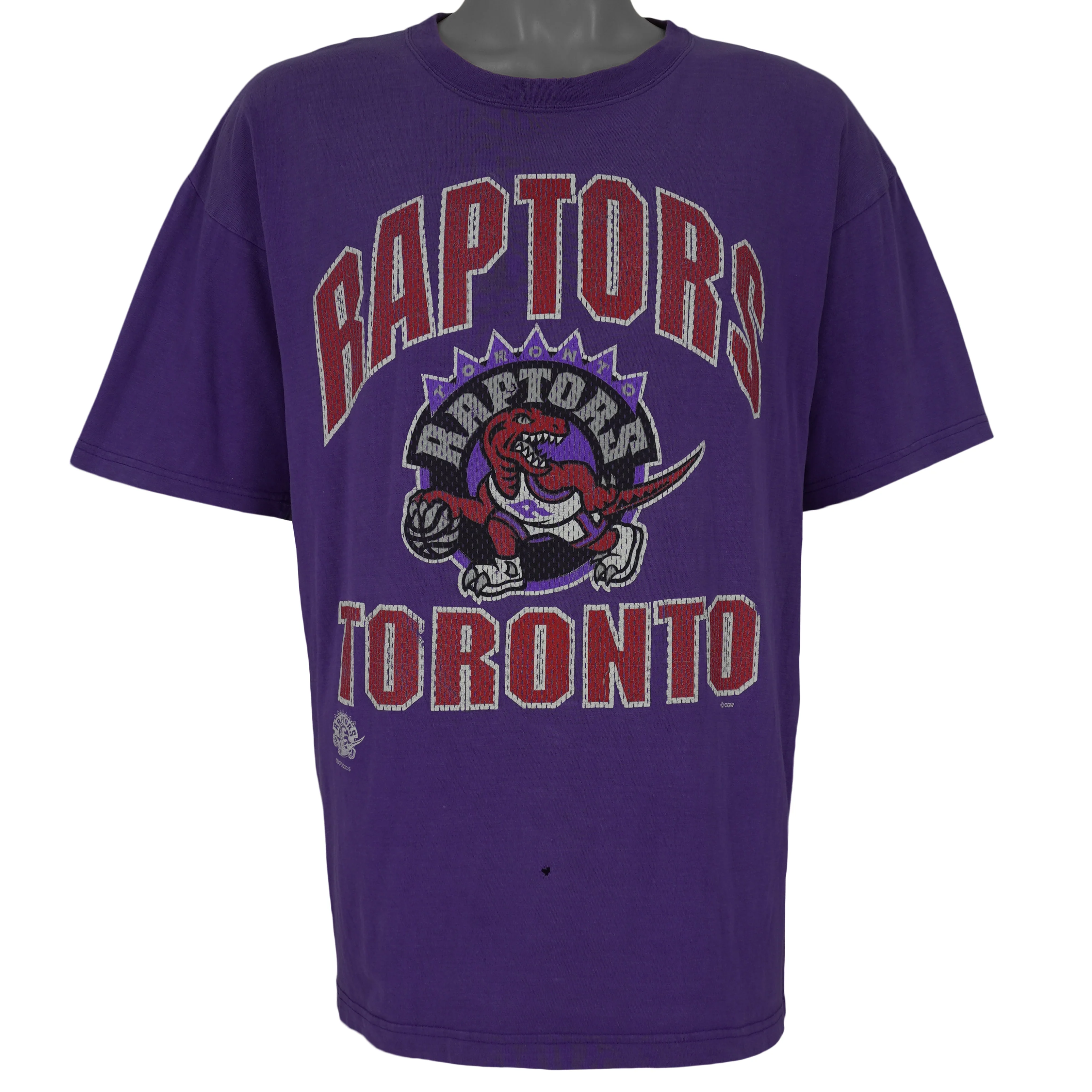 NBA (CGW) - Toronto Raptors Big Spell-Out T-Shirt 1990s X-Large