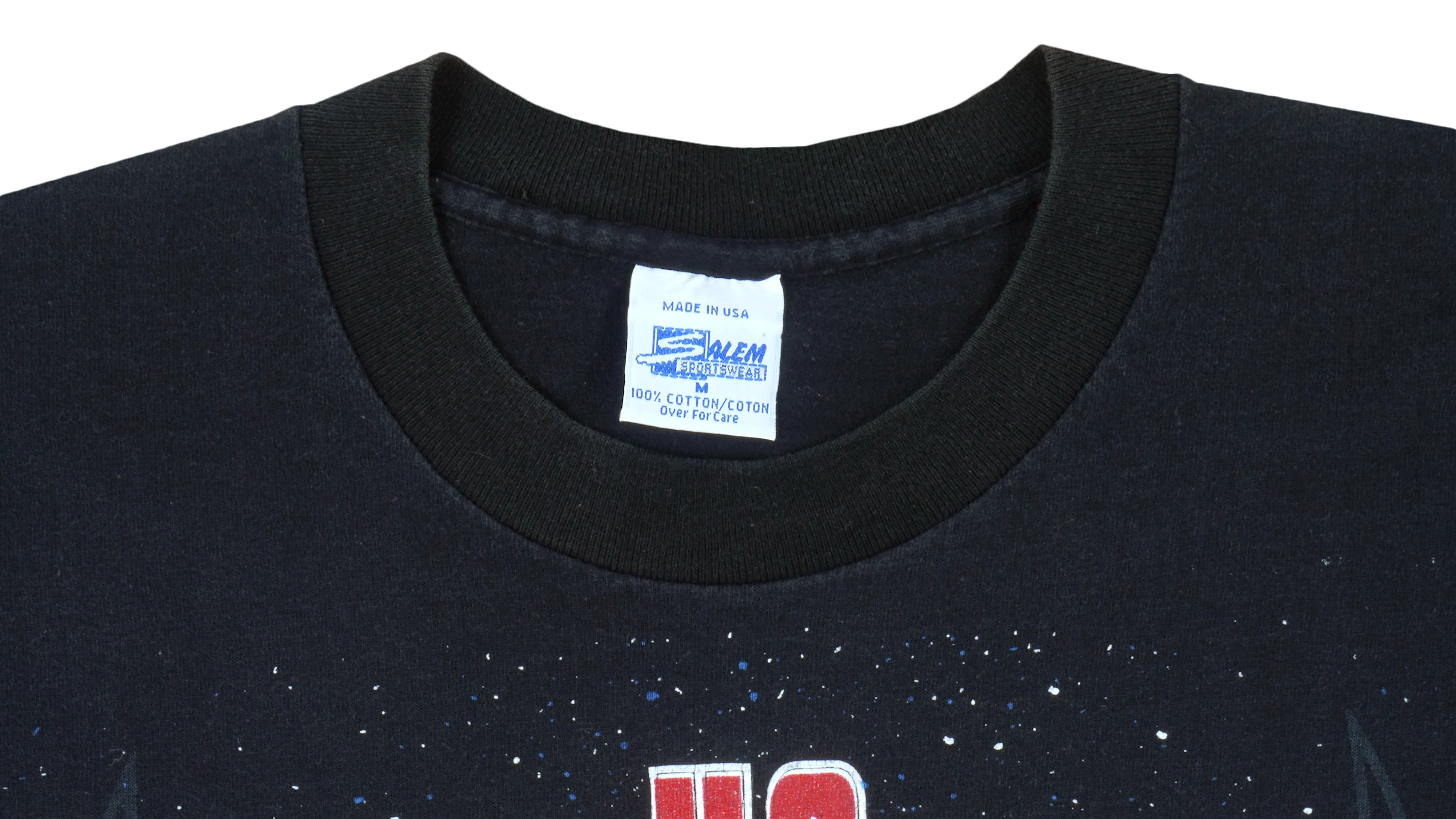 NBA - Chicago Bulls Us Against The World T-Shirt 1990s Medium - Image 3