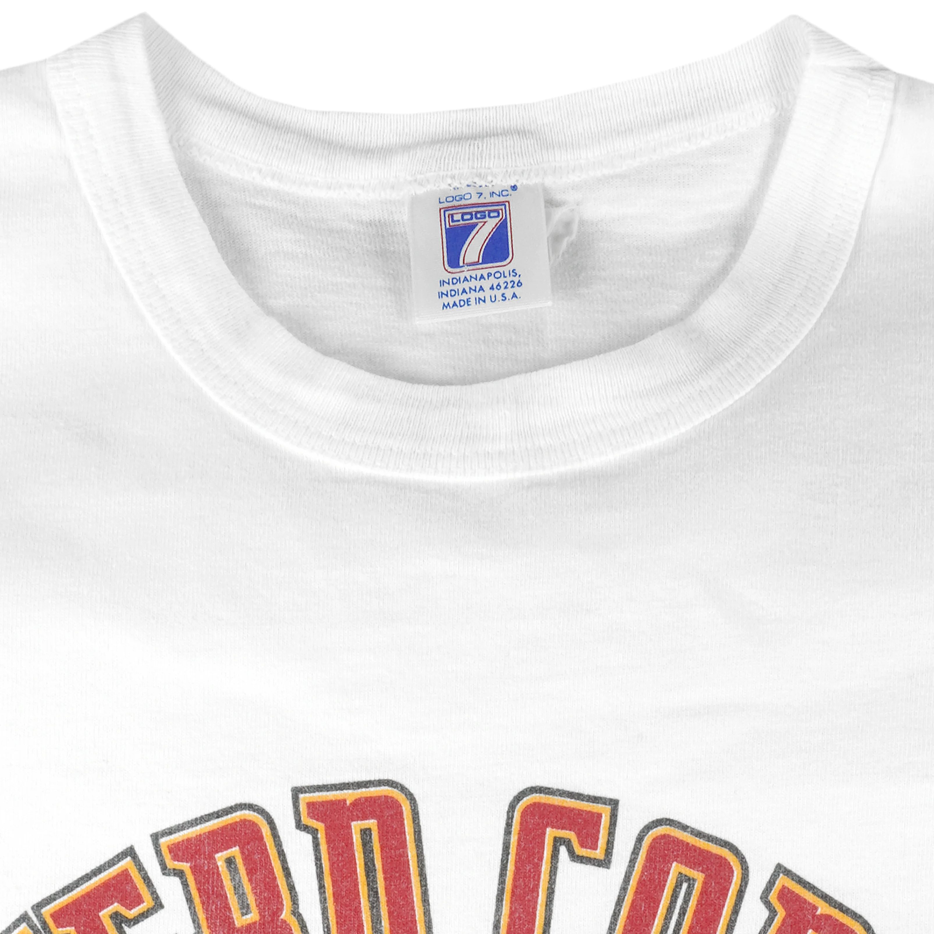 NBA (Logo 7) - Houston Rockets Back to Back Champions T-Shirt 1995 Large - Image 4
