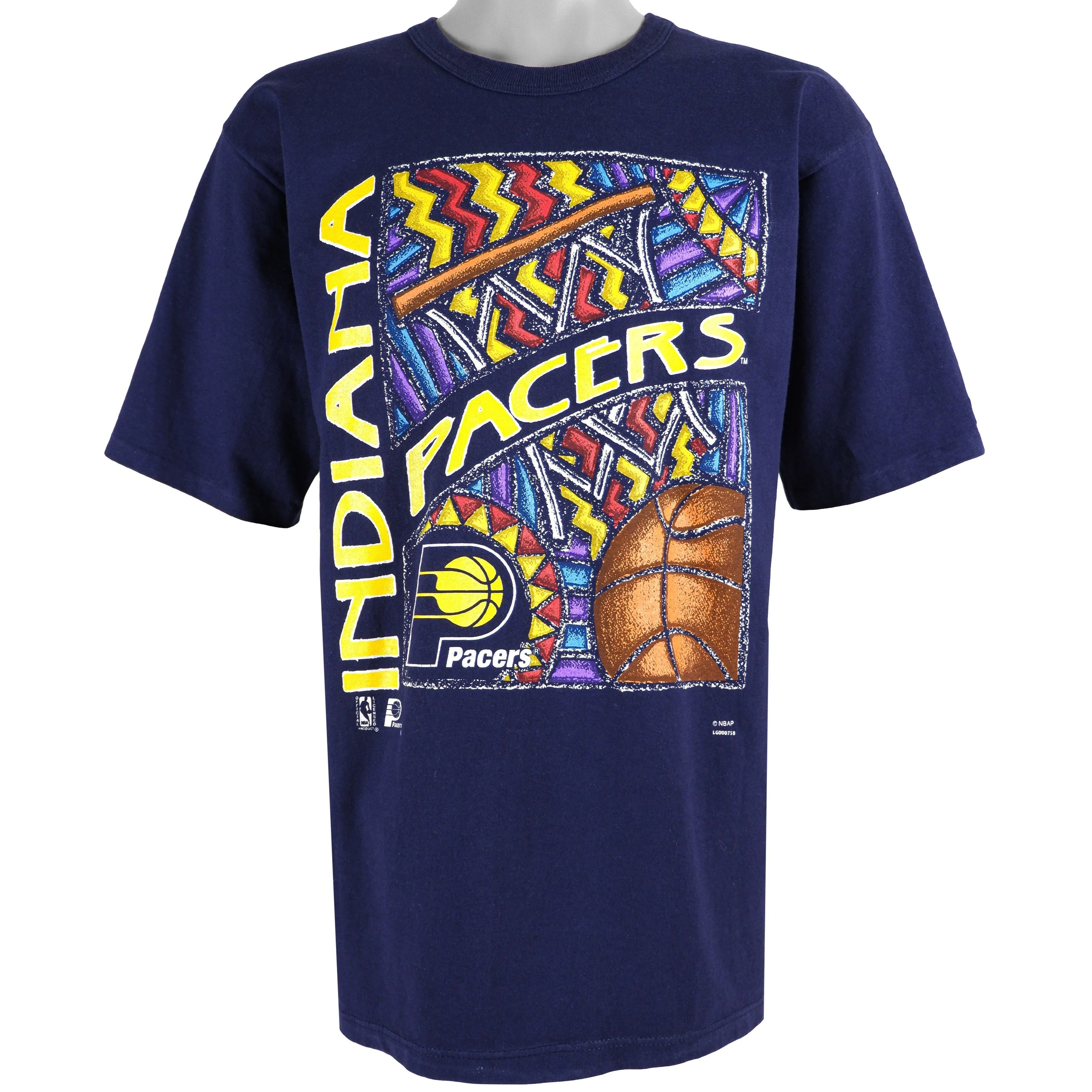 NBA (Logo 7) - Indiana Pacers Deadstock T-Shirt 1990s Large
