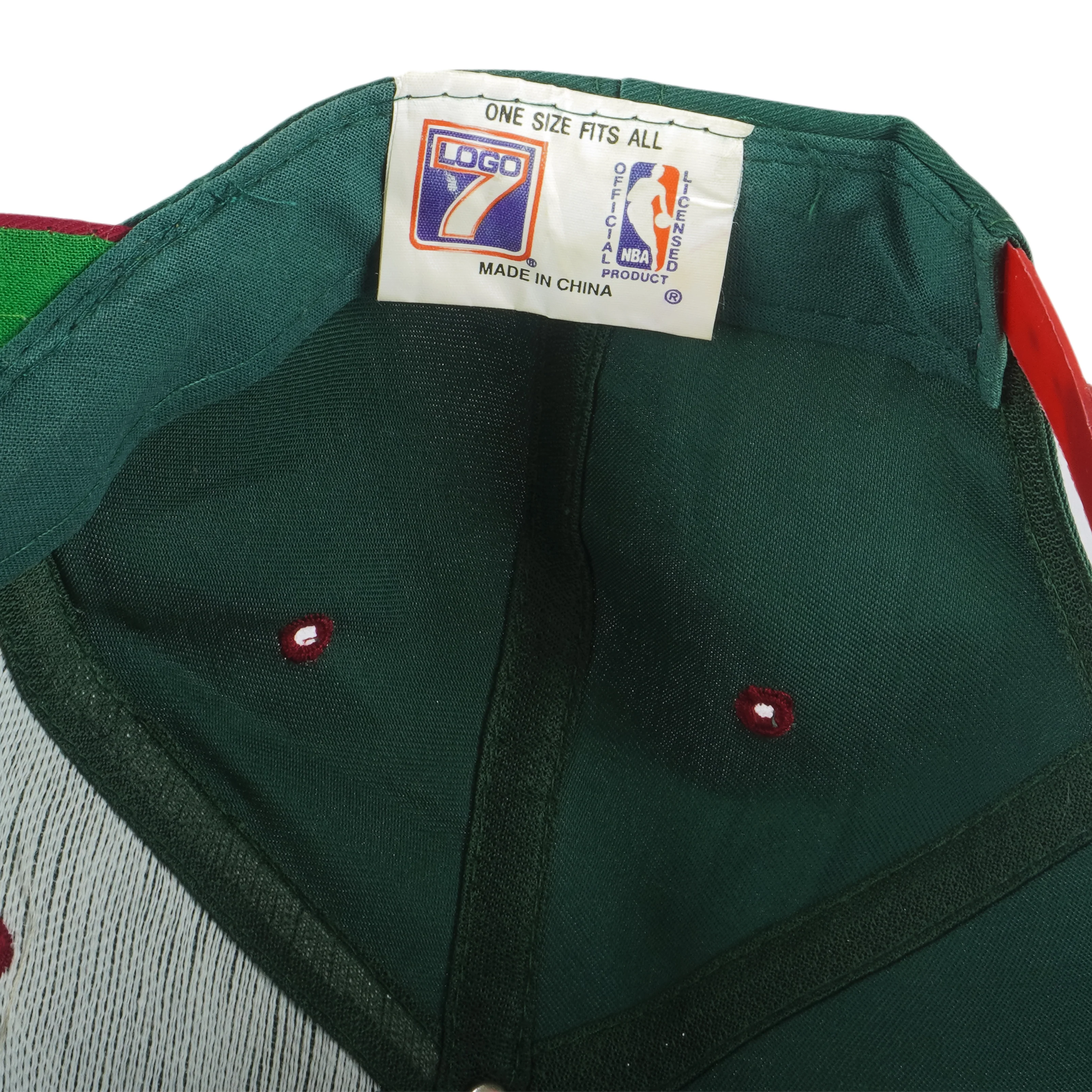 NBA (Logo 7) - Seattle SuperSonics Embroidered Snapback Hat 1994 OSFA - Image 5