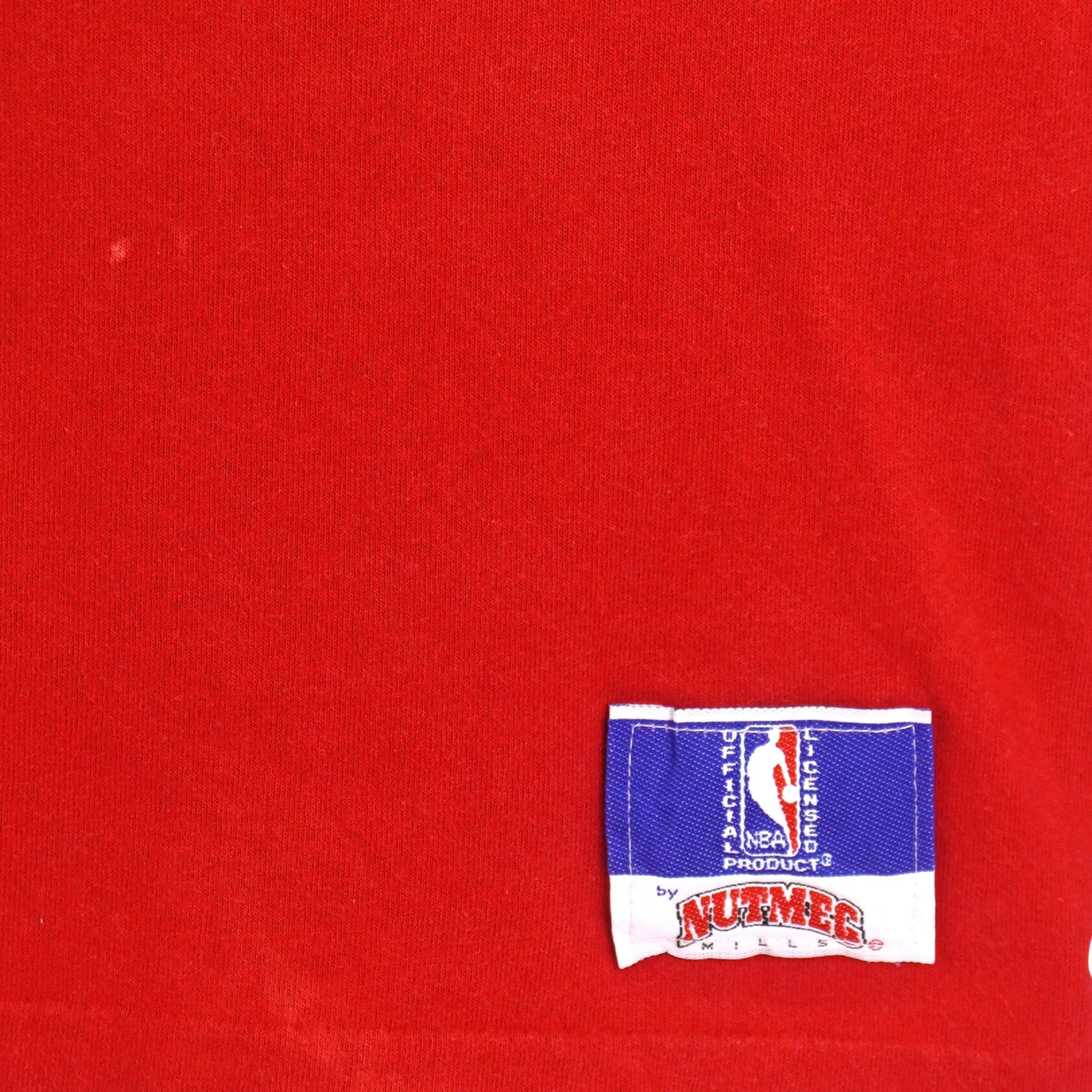 NBA (Nutmeg) - Chicago Bulls Michael Jordan Jersey Locker Room T-Shirt 1990s X-Large - Image 4
