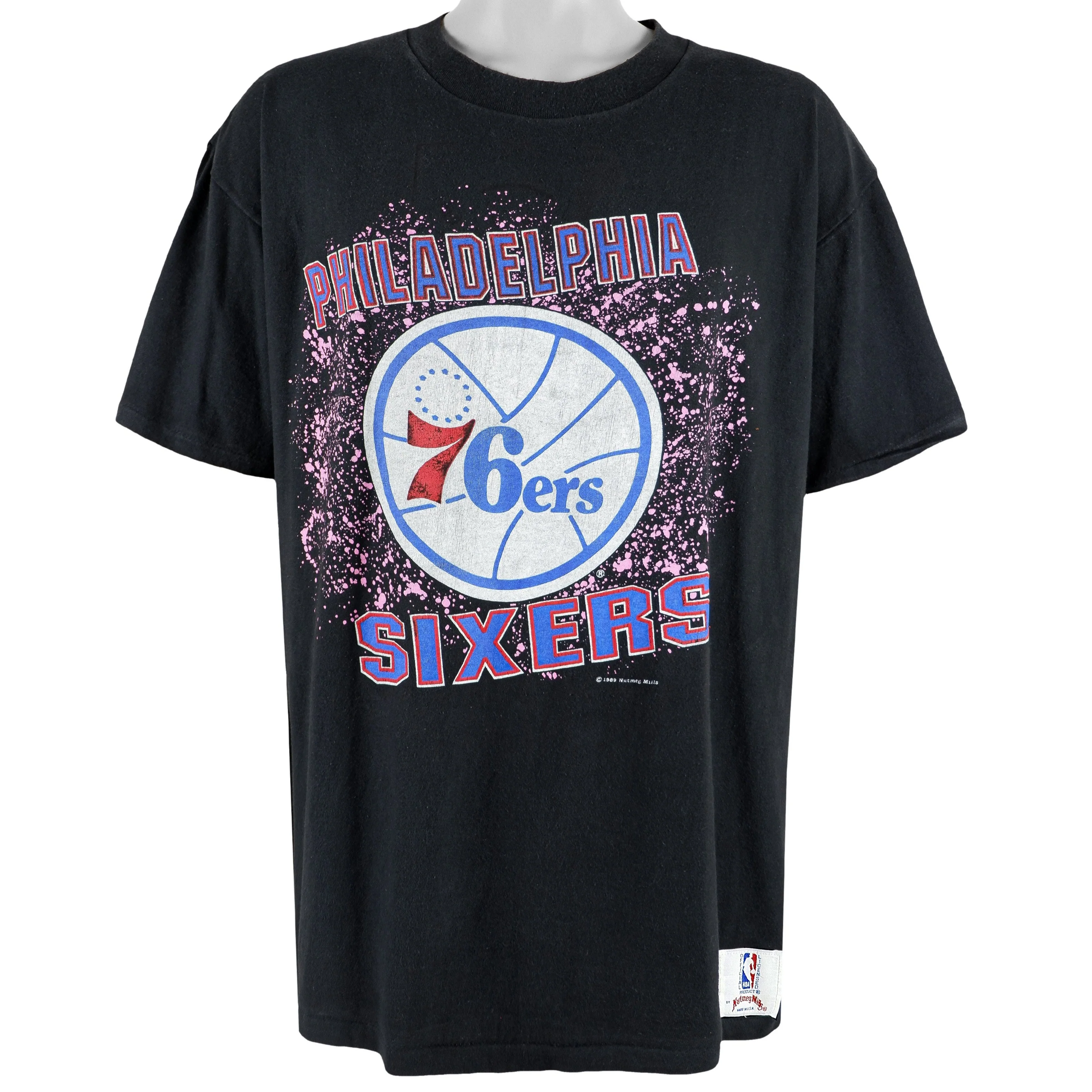 NBA (Nutmeg) - Philadelphia 76ers T-Shirt 1989 X-Large