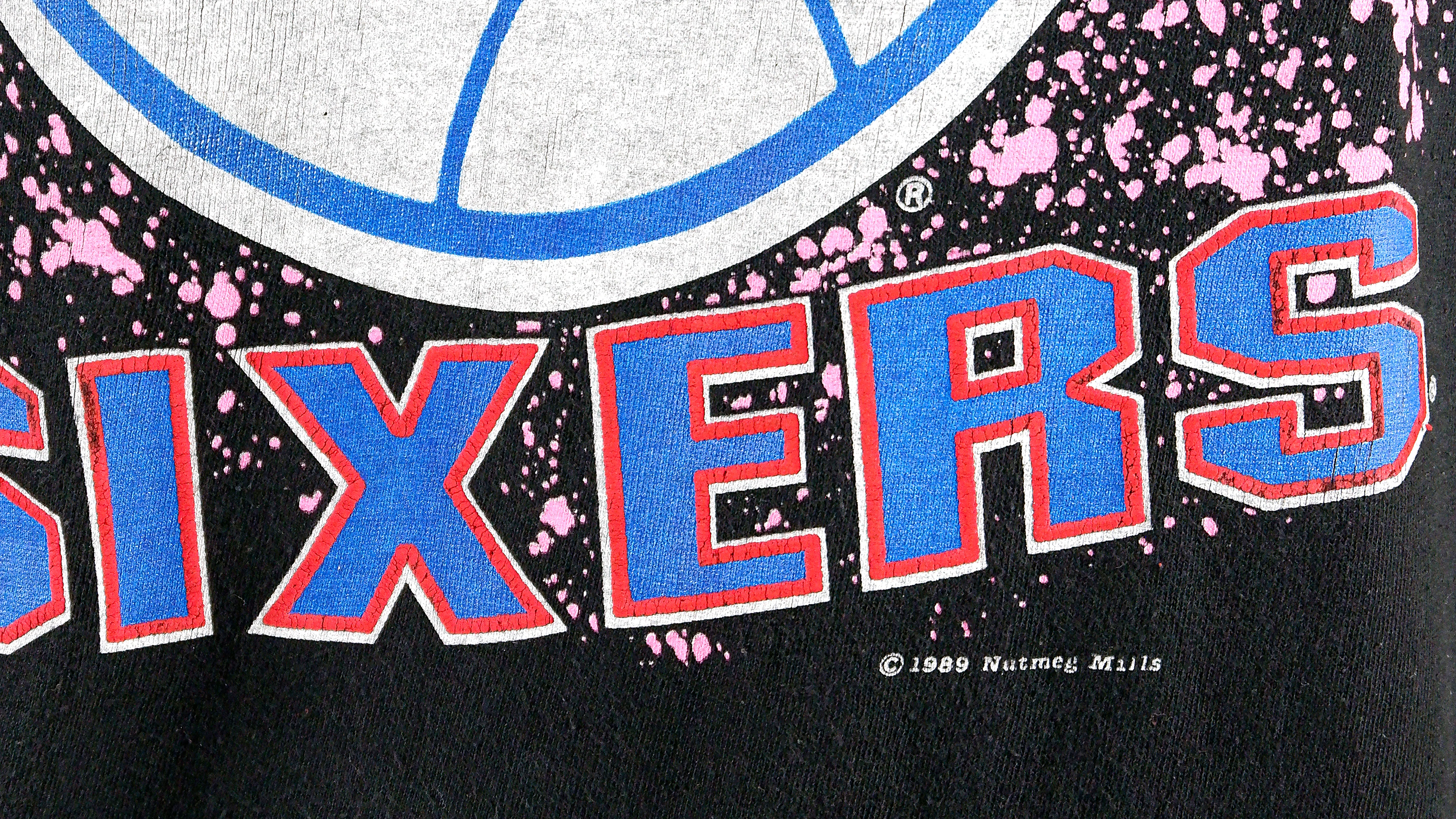 NBA (Nutmeg) - Philadelphia 76ers T-Shirt 1989 X-Large - Image 3