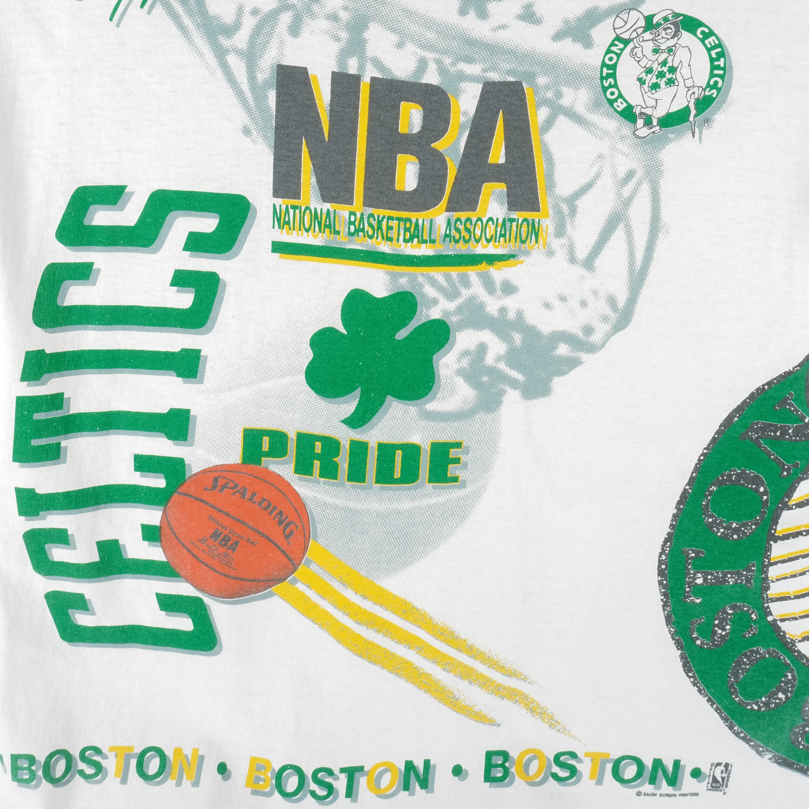 NBA (Salem) - Boston Celtics Aerial Assault T-Shirt 1990s X-Large - Image 3