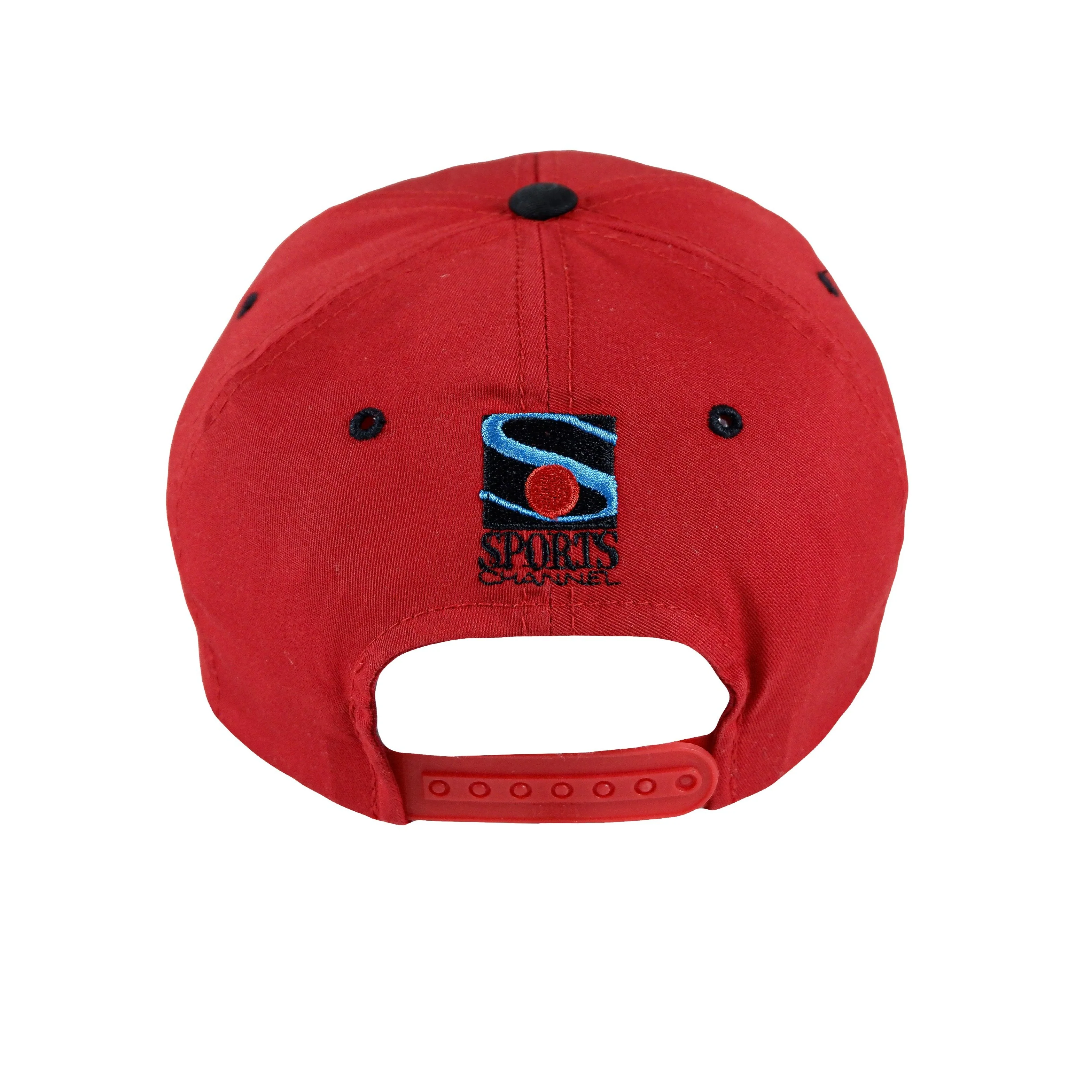NBA (Sports Channel) - Chicago Bulls Snapback Hat 1990s OSFA - Image 3