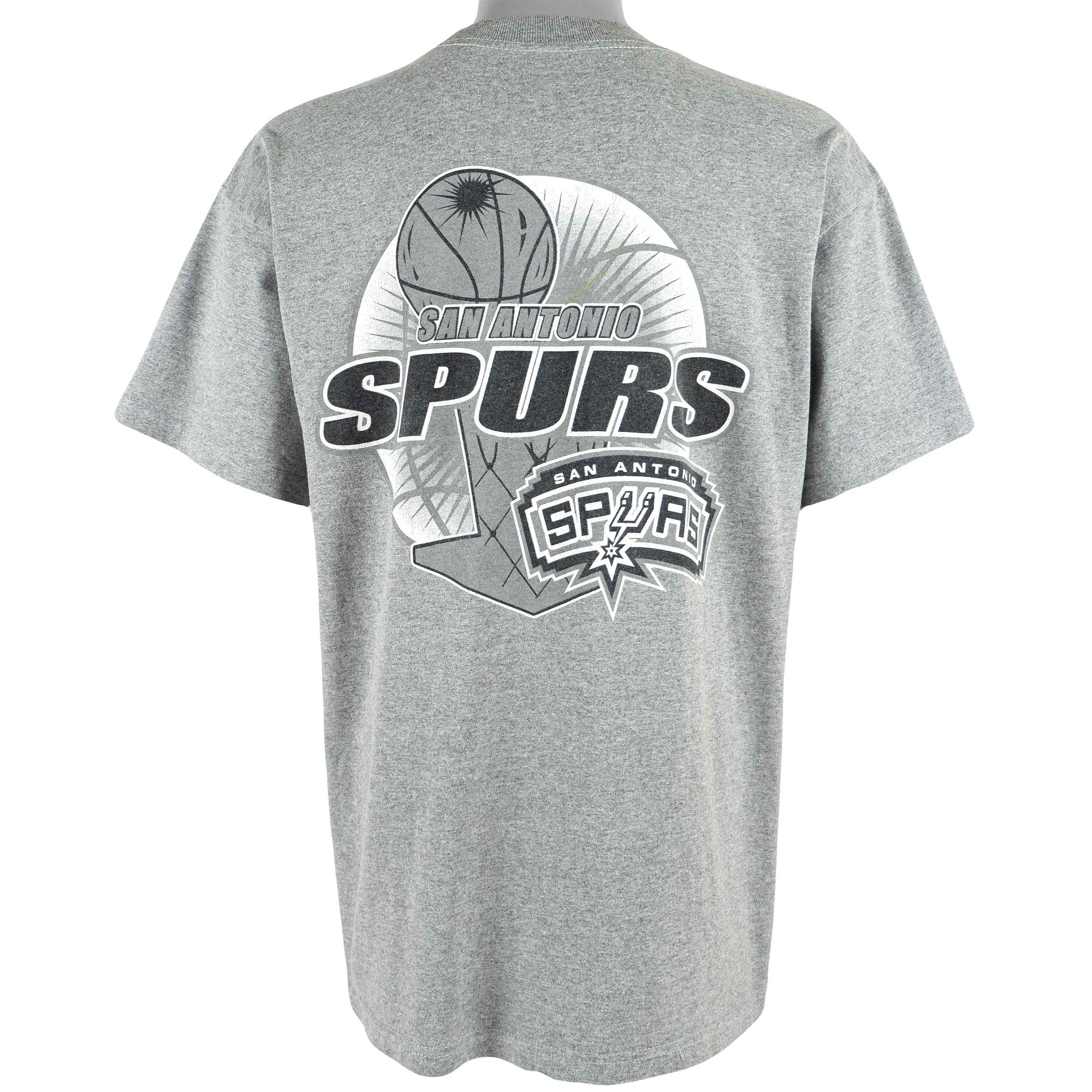 NBA (TND) - San Antonio Spurs Spell-Out Deadstock T-Shirt 1990s Large - Image 2